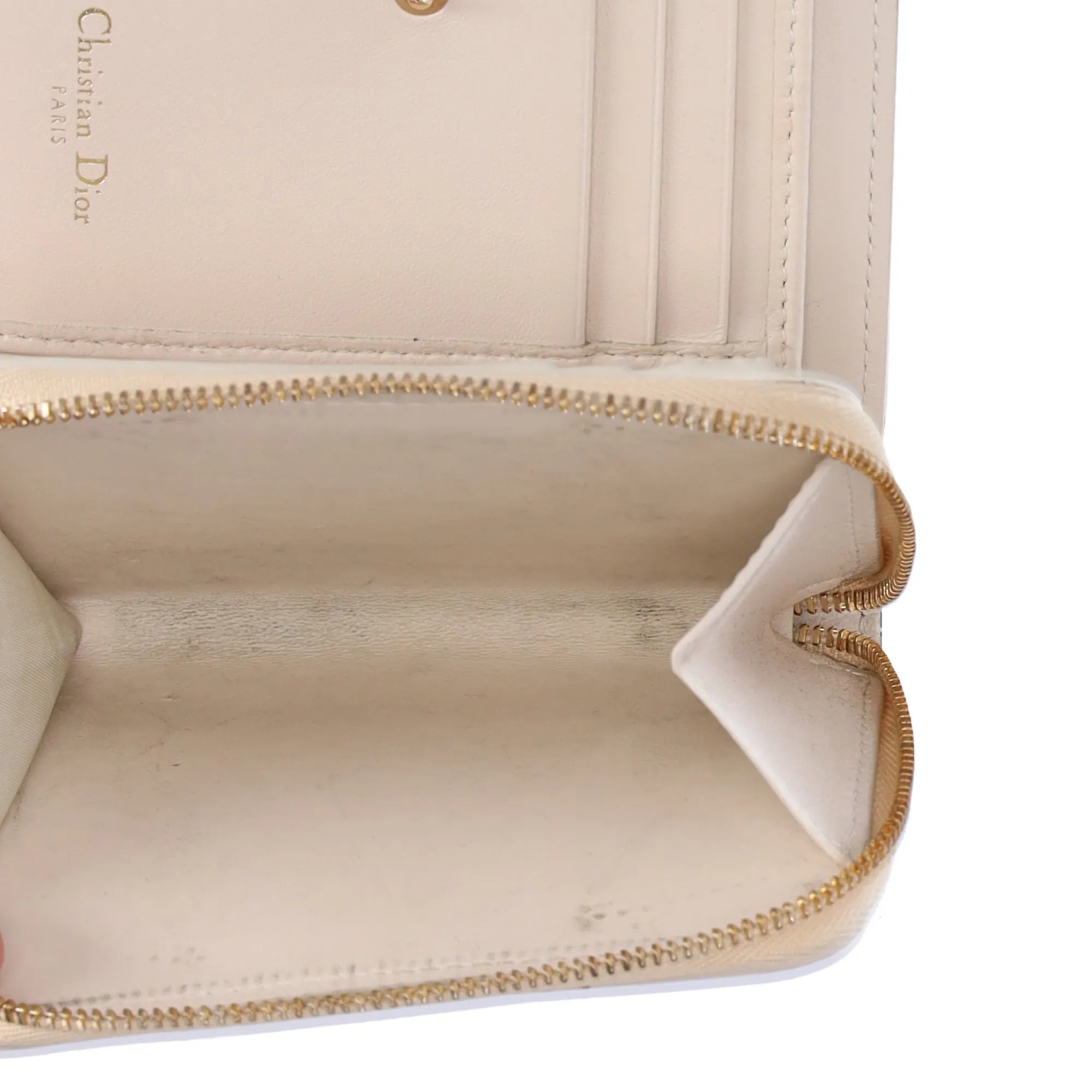 Christian Dior Caro Bifold Wallet Bifold Cream Multi Leather Floral sold by Gaby's Bags product image thumbnail 5