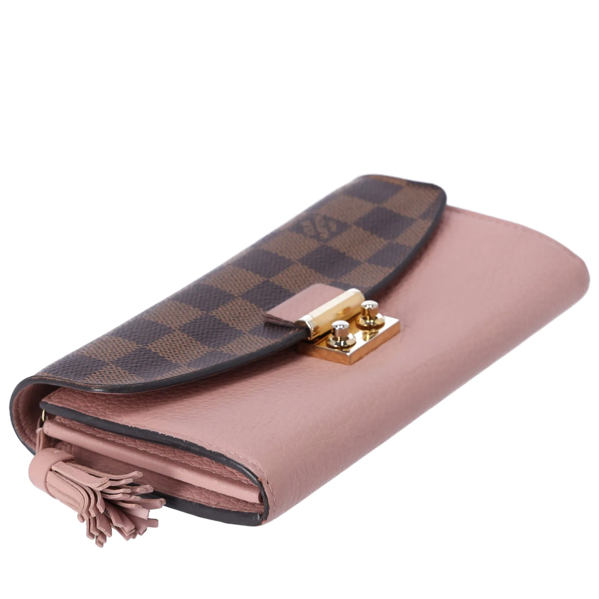 Louis Vuitton Croisette Damier Ebene Long Wallet N60215 Magnolia Pink sold by Gaby's Bags product image thumbnail 3