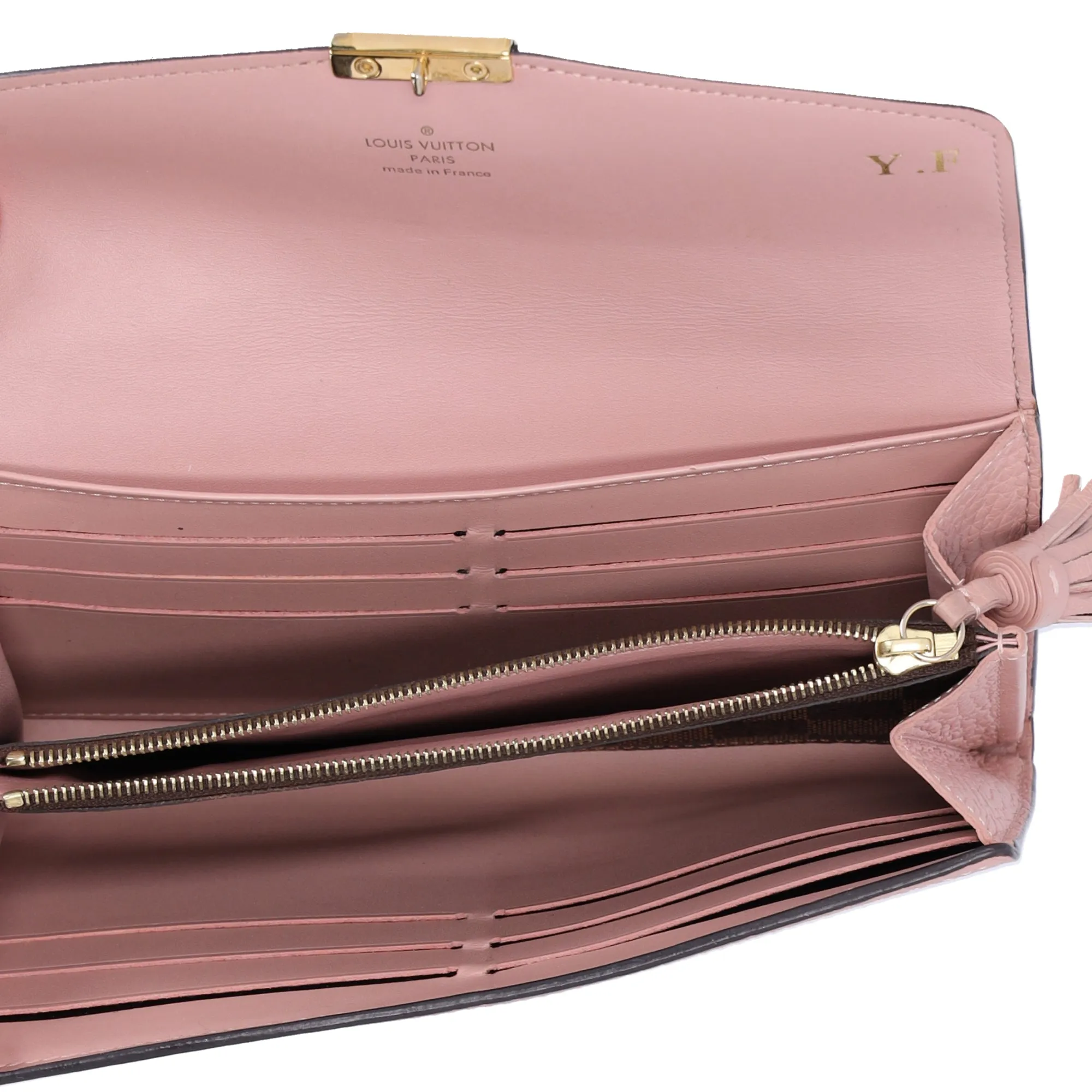 Louis Vuitton Croisette Damier Ebene Long Wallet N60215 Magnolia Pink sold by Gaby's Bags product image thumbnail 4