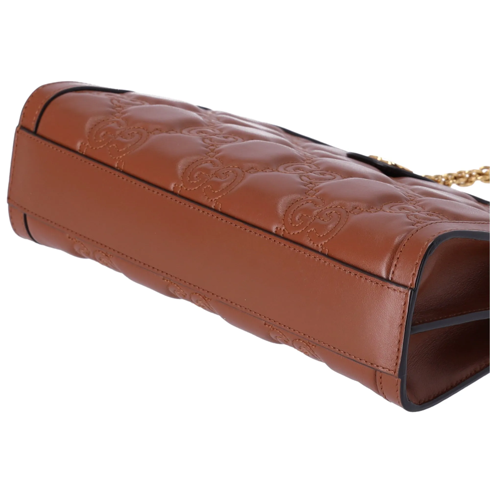 Gucci GG Shoulder Bag GG Matelasse Leather Brown sold by Gaby's Bags product image thumbnail 4