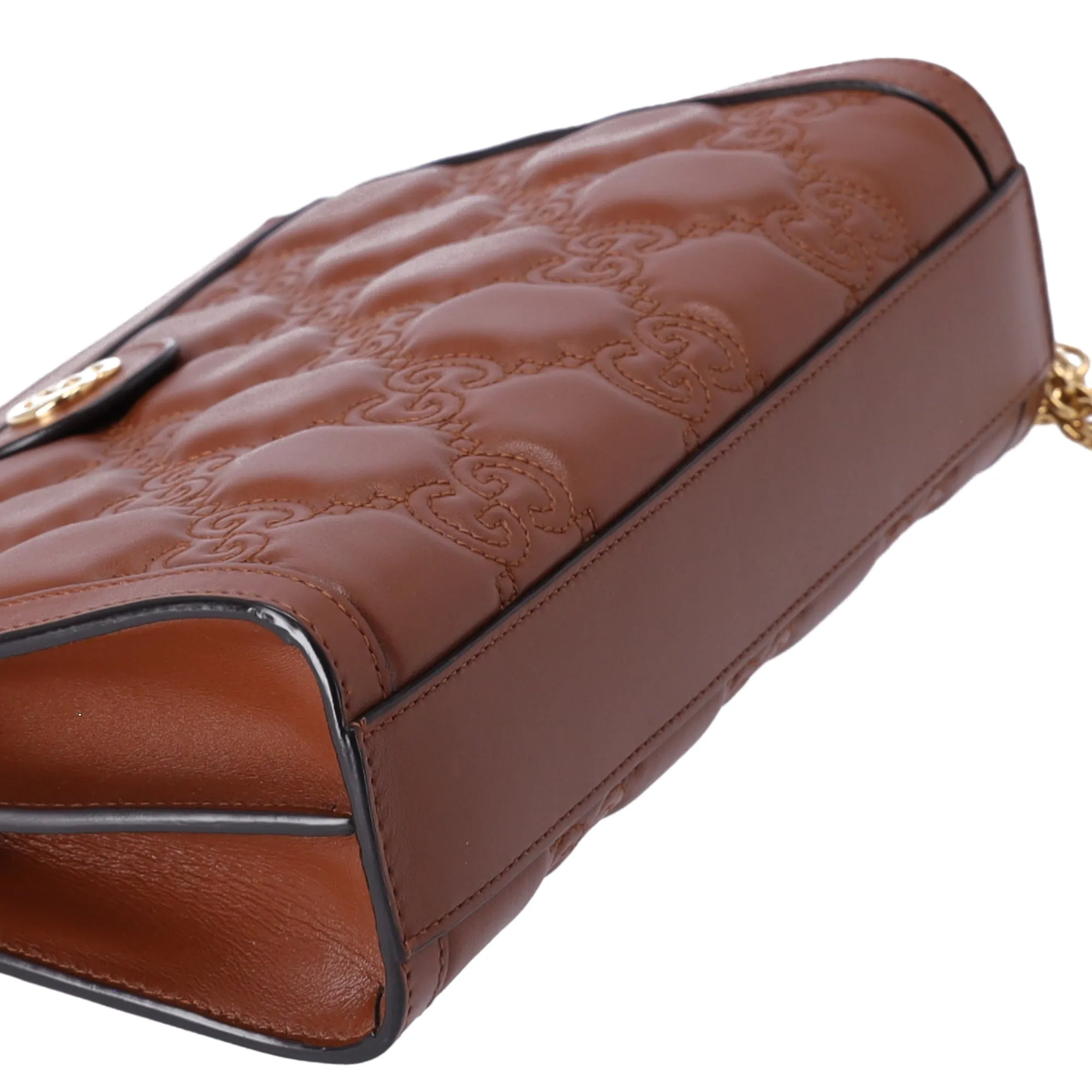 Gucci GG Shoulder Bag GG Matelasse Leather Brown sold by Gaby's Bags product image thumbnail 5