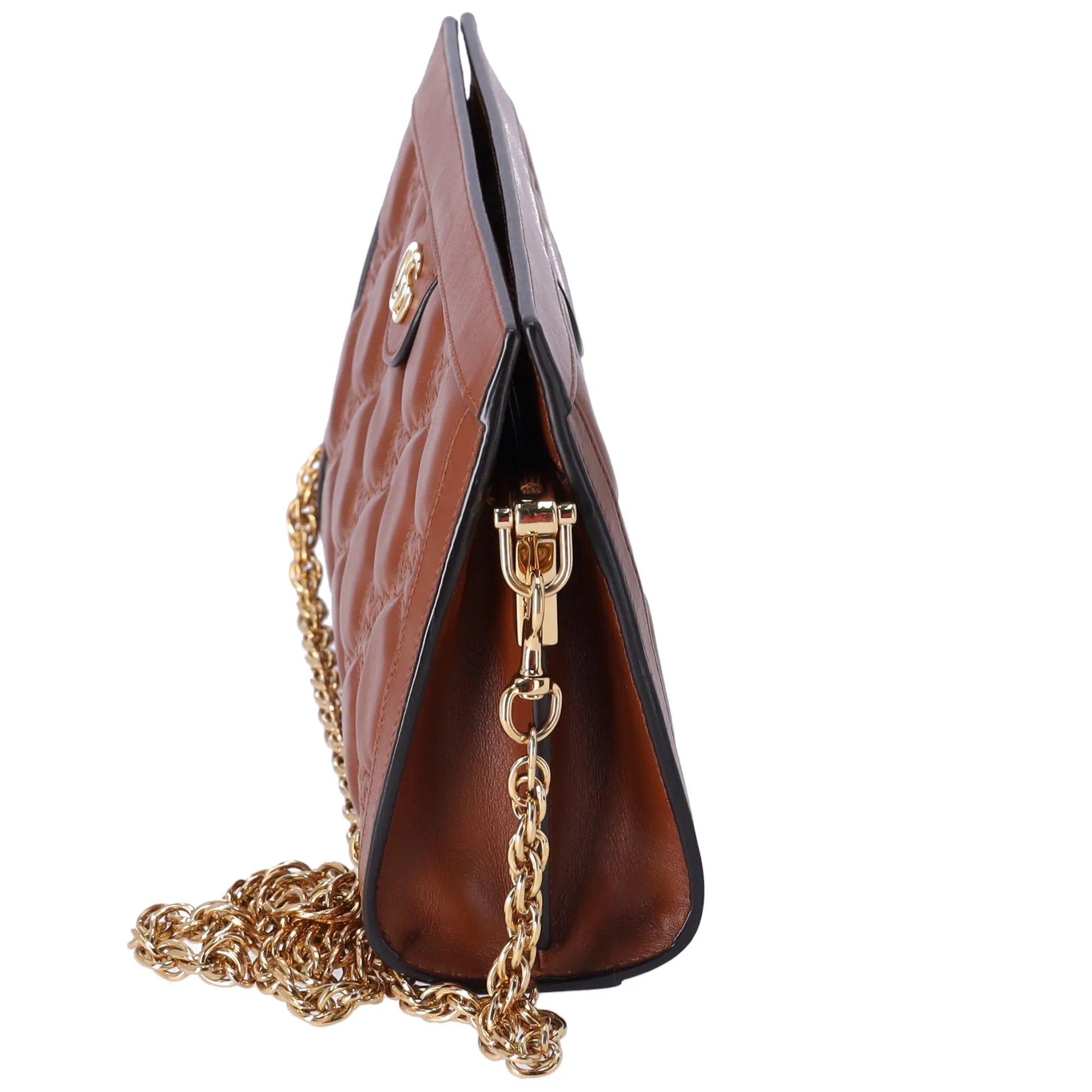Gucci GG Shoulder Bag GG Matelasse Leather Brown sold by Gaby's Bags product image thumbnail 3