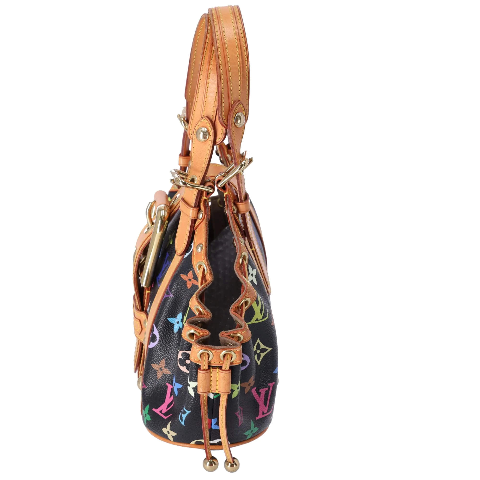 Louis Vuitton x Murakami Theda GM Monogram Multicolore Handbag M92345 Black sold by Gaby's Bags product image thumbnail 2