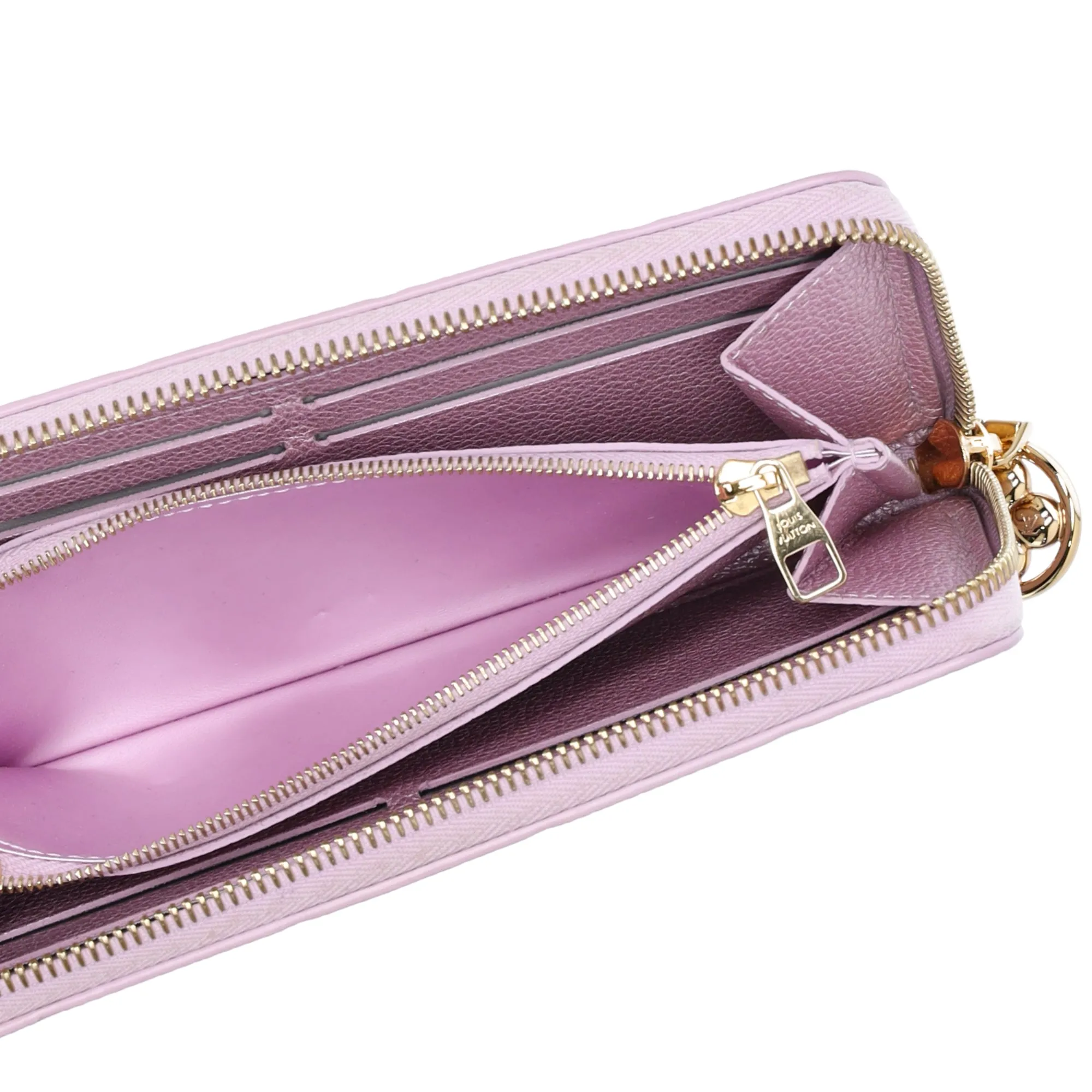Louis Vuitton Clemence Wallet Metallic Empreinte Monogram Pearly Lilac sold by Gaby's Bags product image thumbnail 4