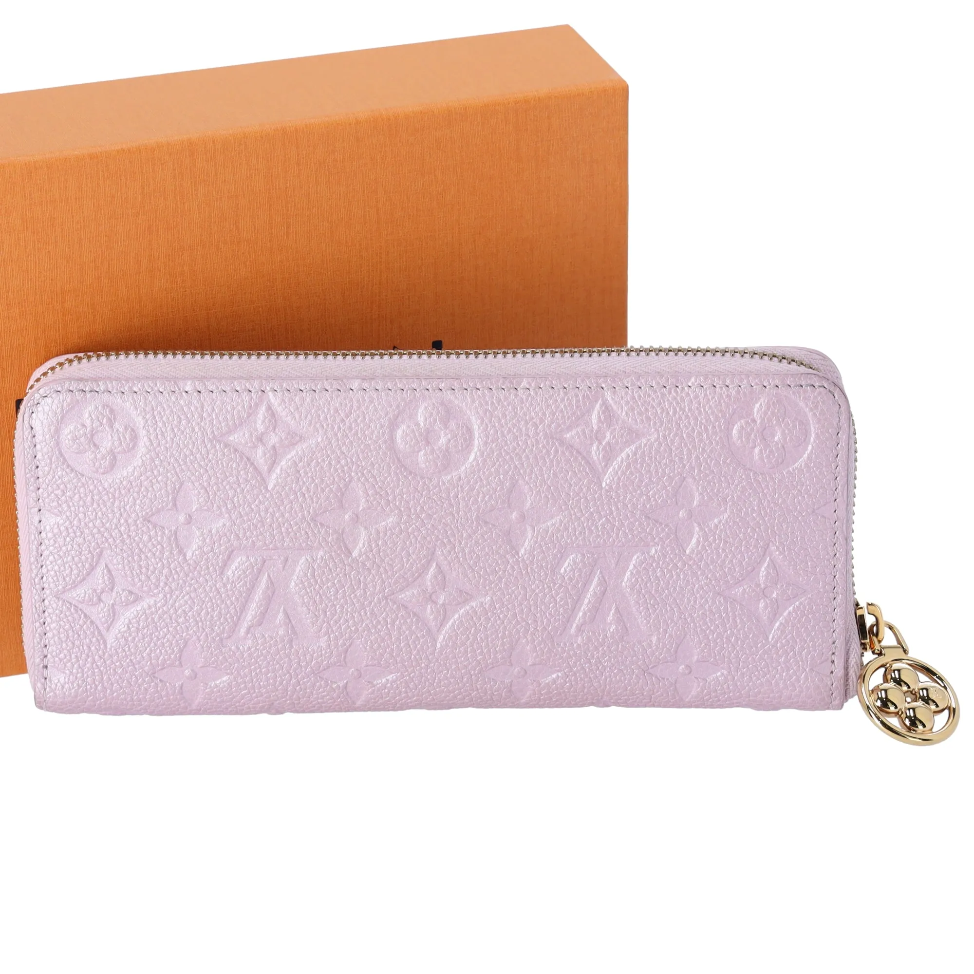 Louis Vuitton Clemence Wallet Metallic Empreinte Monogram Pearly Lilac sold by Gaby's Bags product image thumbnail 2