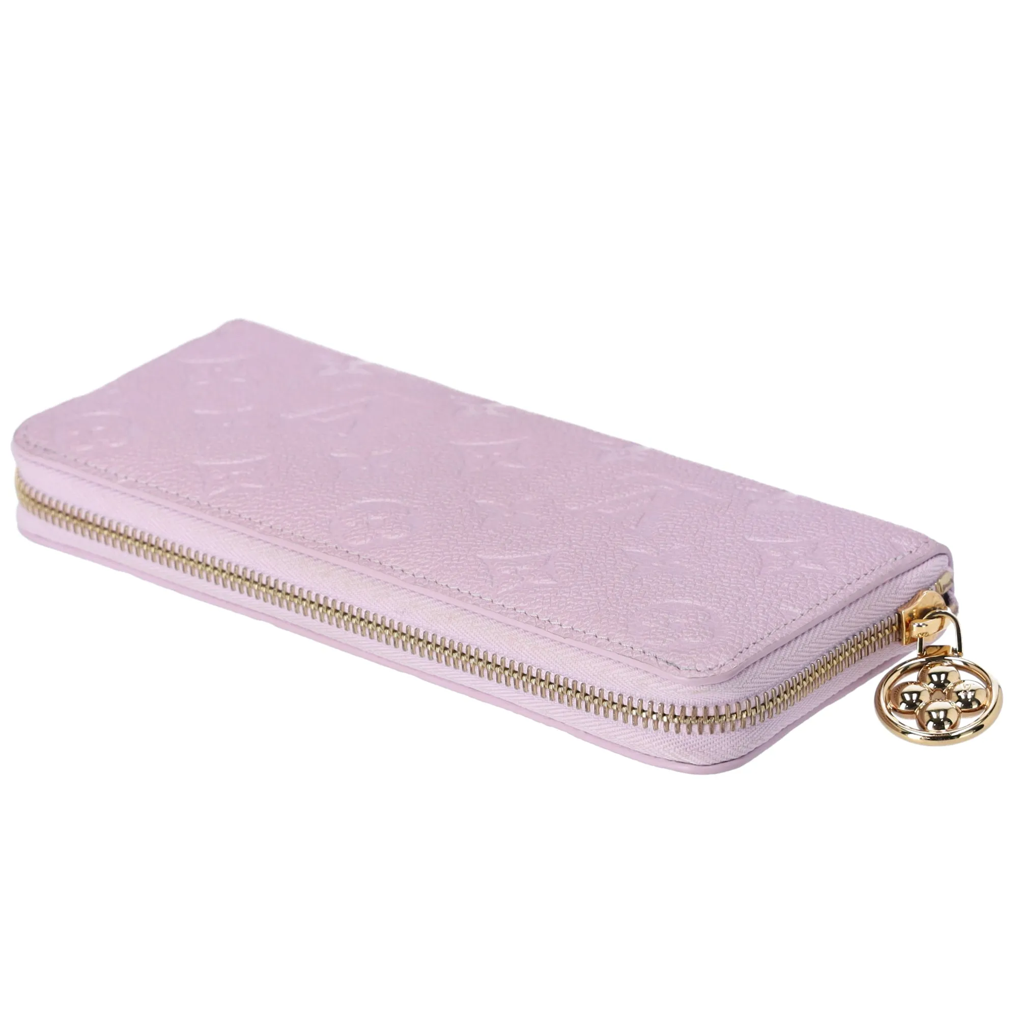 Louis Vuitton Clemence Wallet Metallic Empreinte Monogram Pearly Lilac sold by Gaby's Bags product image thumbnail 3