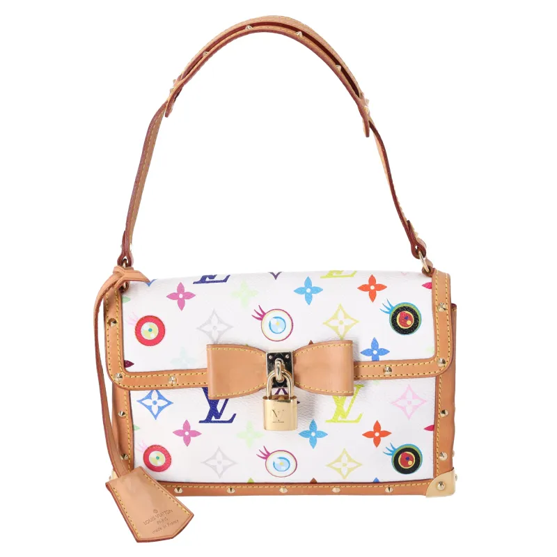 Louis Vuitton x Murakami Eye Miss You Pochette White Monogram Multicolore sold by Gaby's Bags