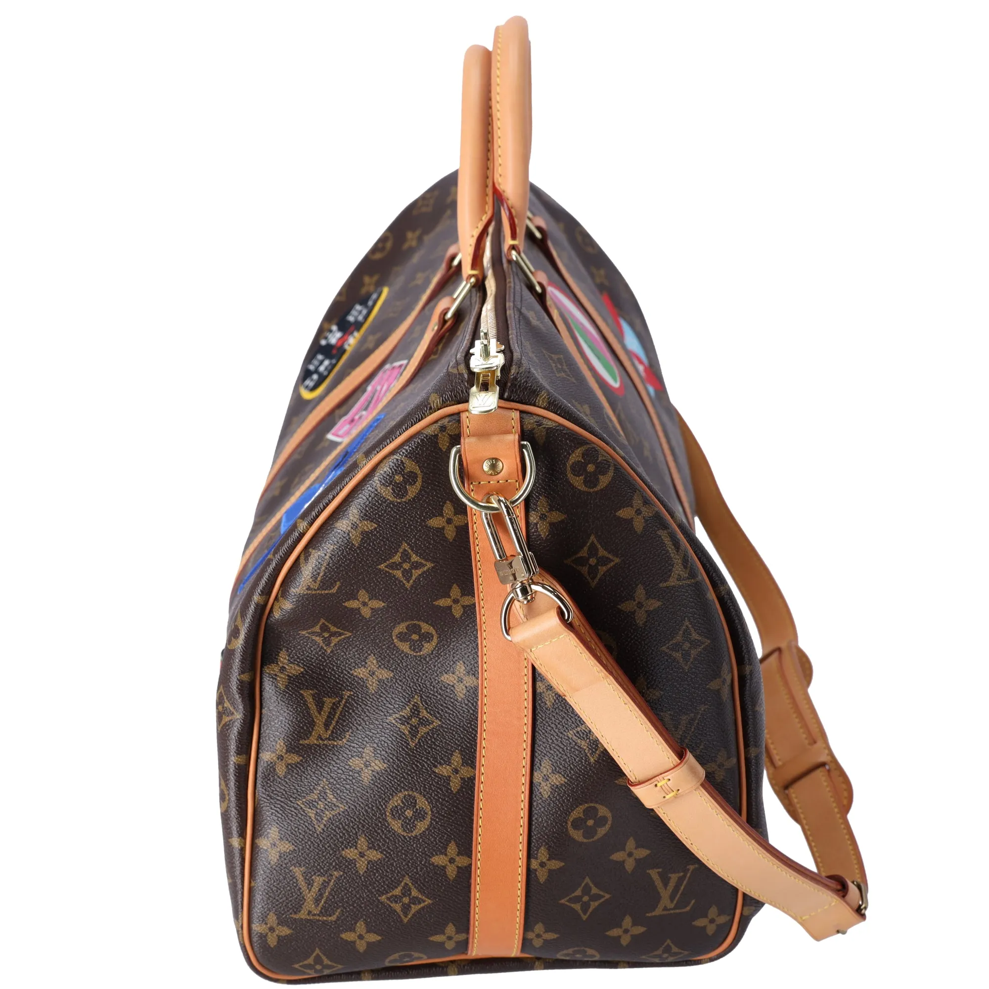 Louis Vuitton Keepall Bandoulière 50 Monogram Patches with Strap sold by Gaby's Bags product image thumbnail 2