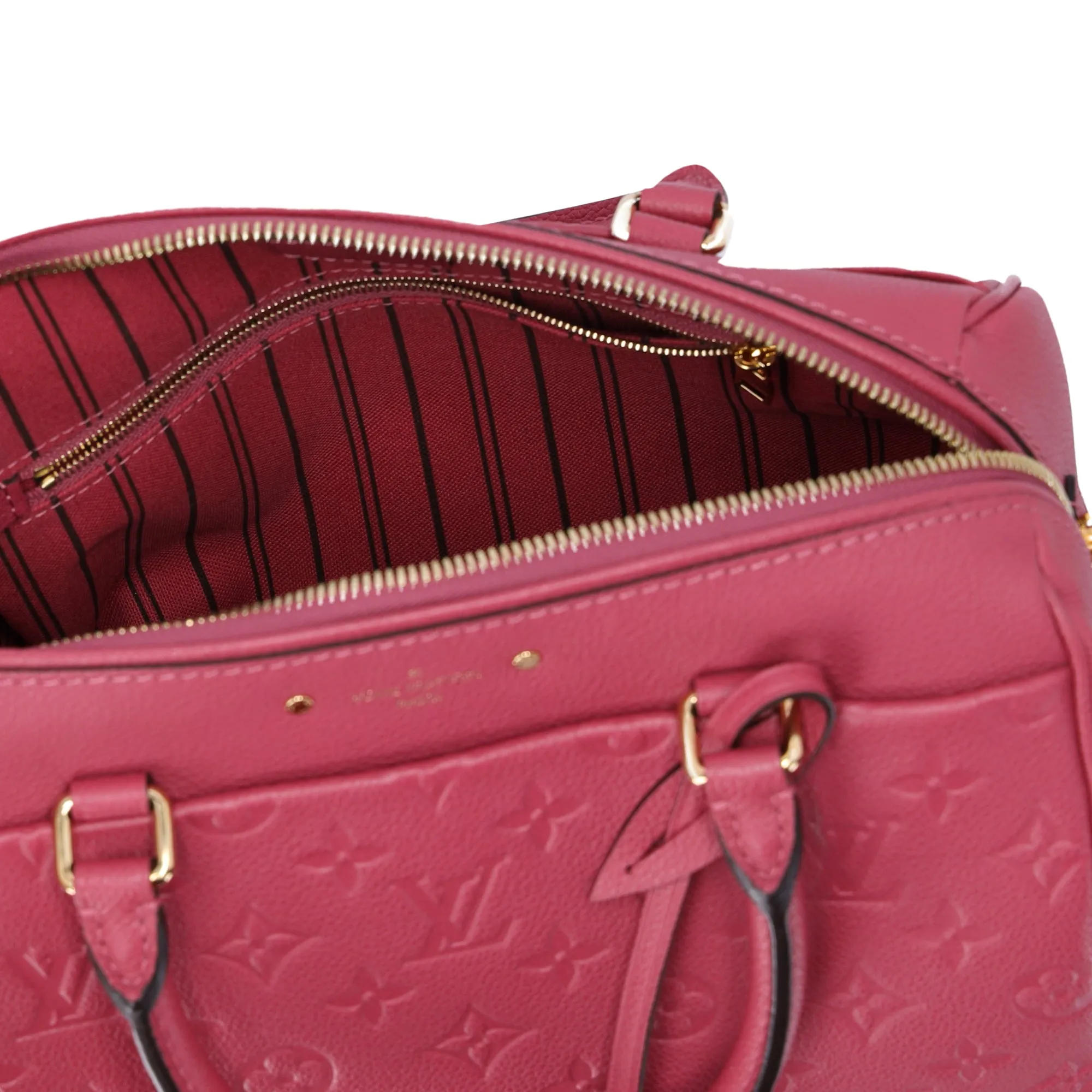 Louis Vuitton Speedy Bandouliere 25 Monogram Empreinte Handbag Rose Bruyere sold by Gaby's Bags product image thumbnail 5