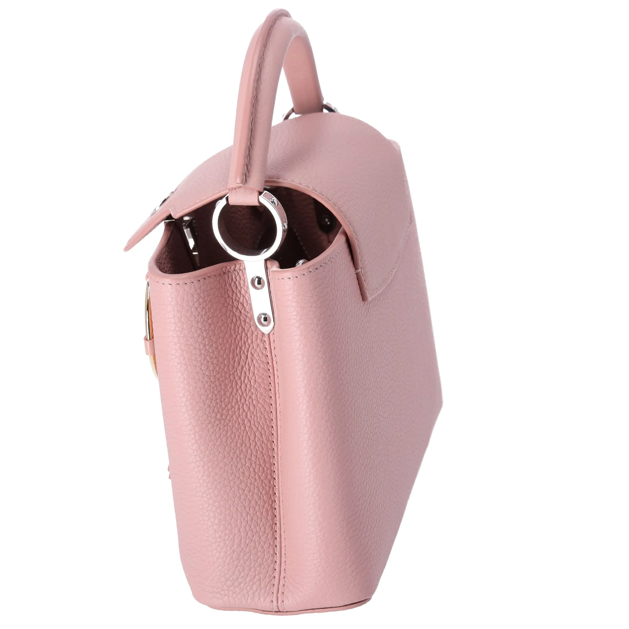 Louis Vuitton Capucines BB Handbag Magnolia Pink Mechanical 3D Flowers sold by Gaby's Bags product image thumbnail 2
