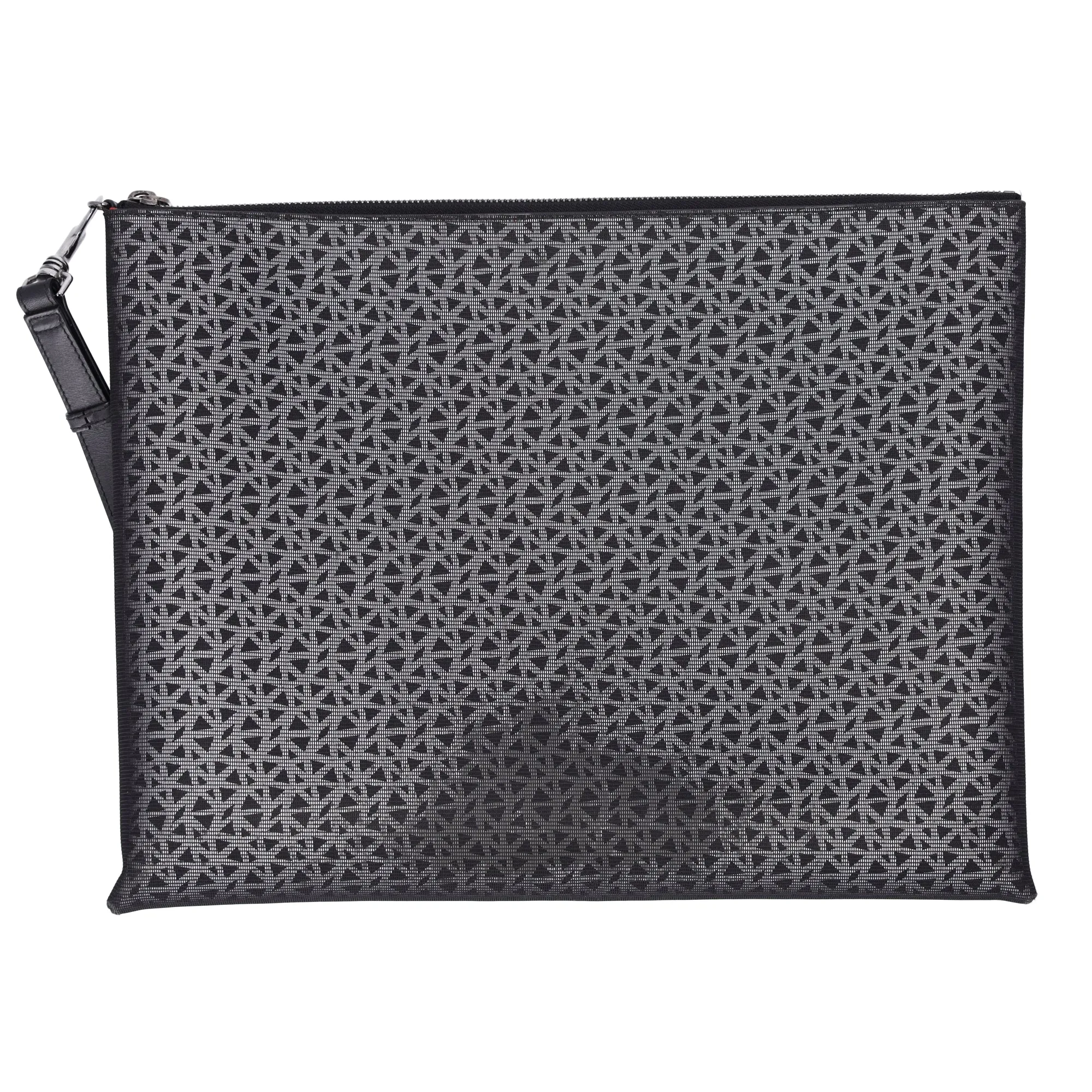 Christian Louboutin Peter Pouch Clutch Bag Black Yellow Fiber Leather sold by Gaby's Bags product image thumbnail 2