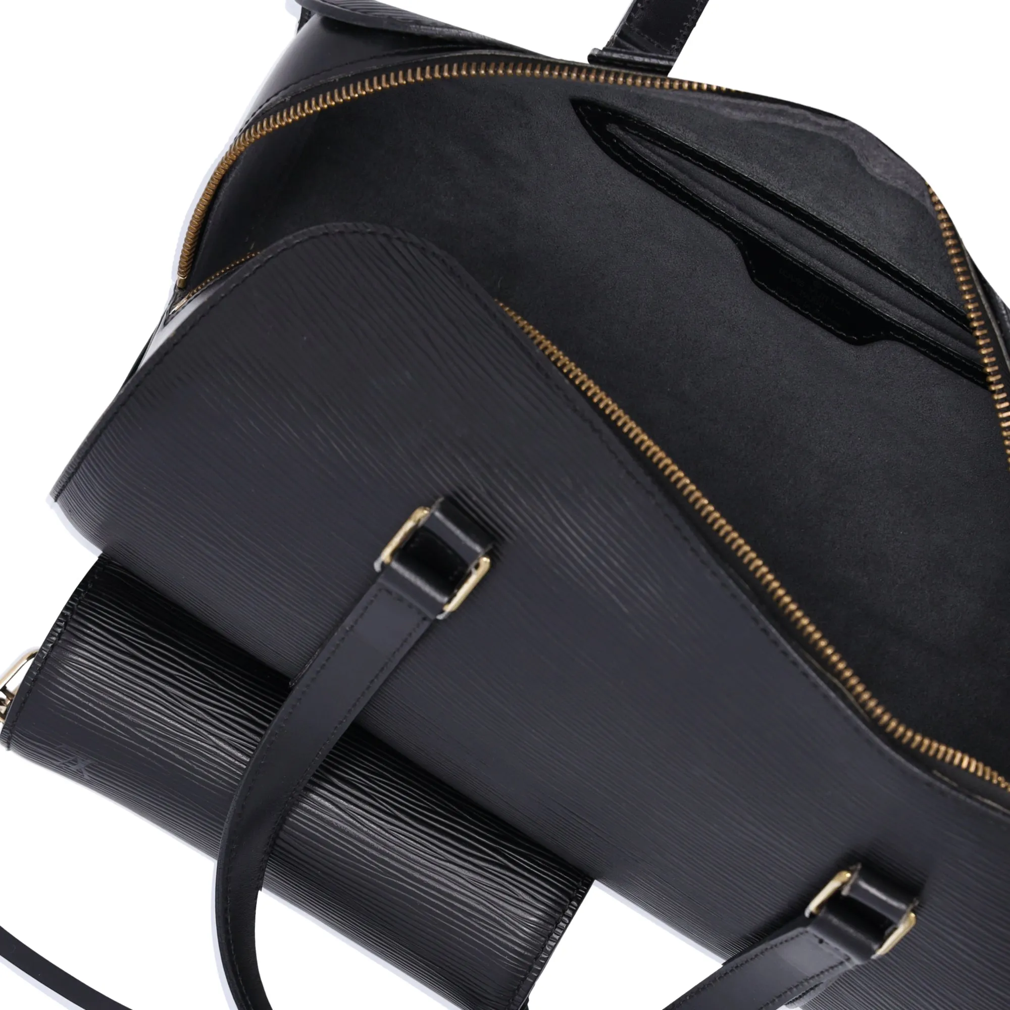 Louis Vuitton Soufflot Epi Handbag M52222 Black + Pouch sold by Gaby's Bags product image thumbnail 5