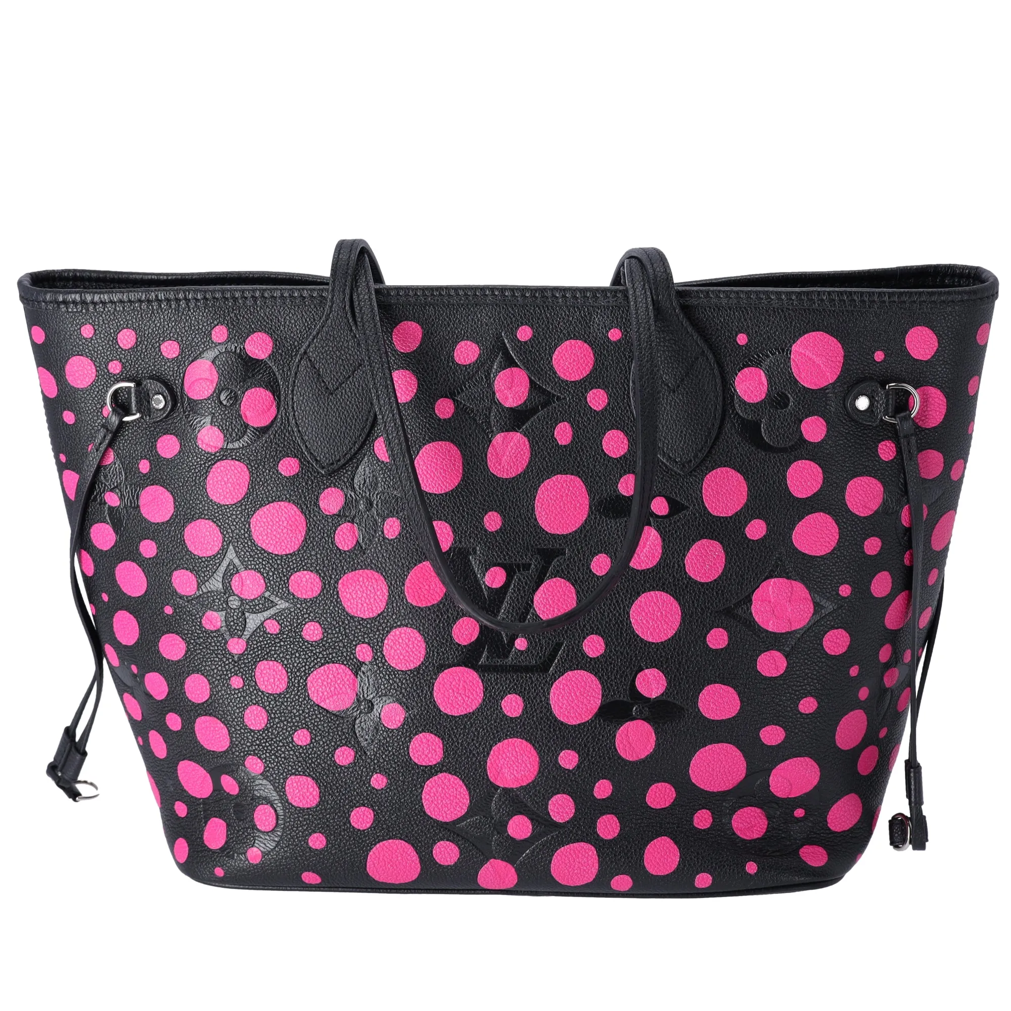 Louis Vuitton x Yayoi Kusama Infinity Dots Neverfull MM Black Empreinte Pink sold by Gaby's Bags product image thumbnail 3