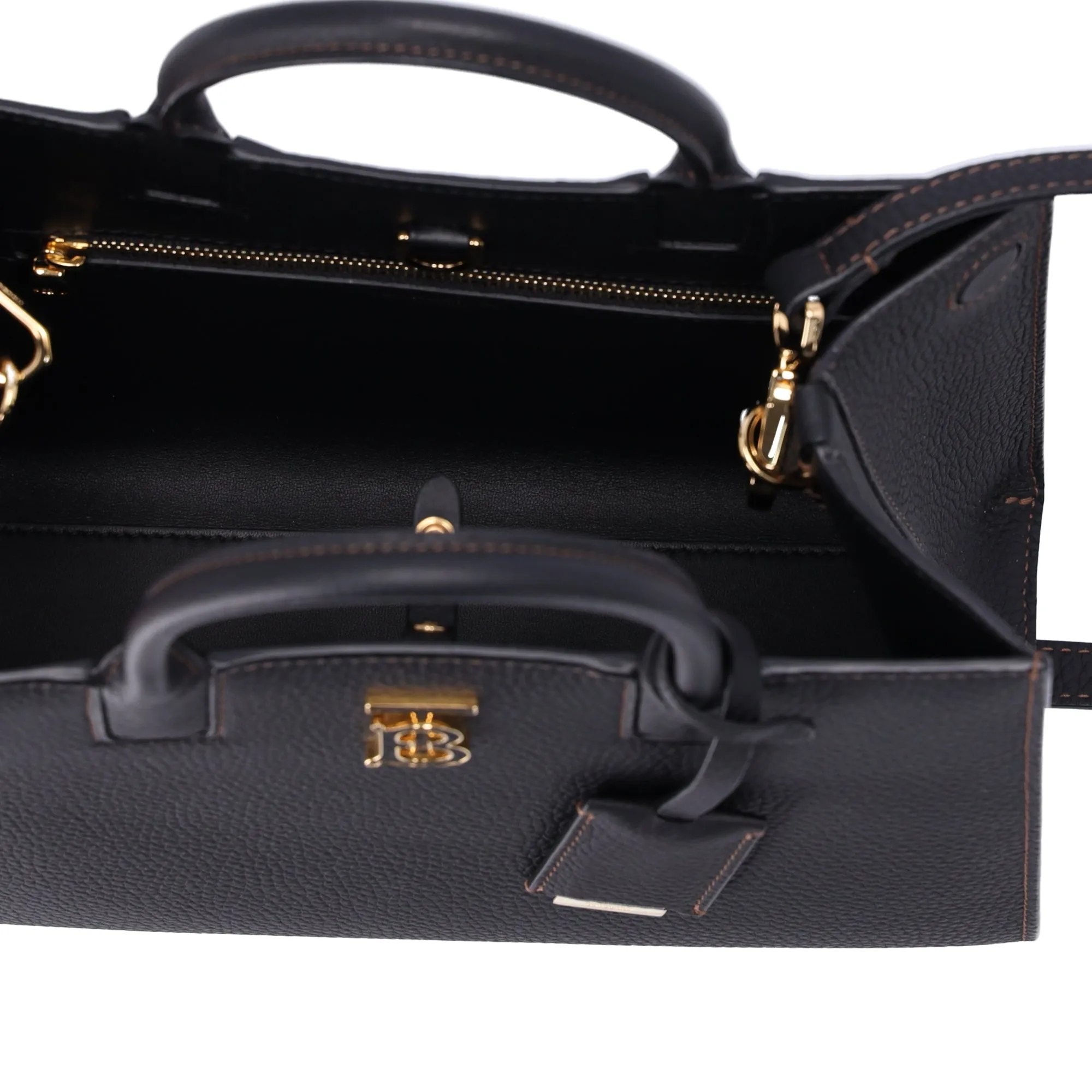 BURBERRY Mini Francis Bag Tote Bag 8049044 Black Pebbled Leather sold by Gaby's Bags product image thumbnail 5