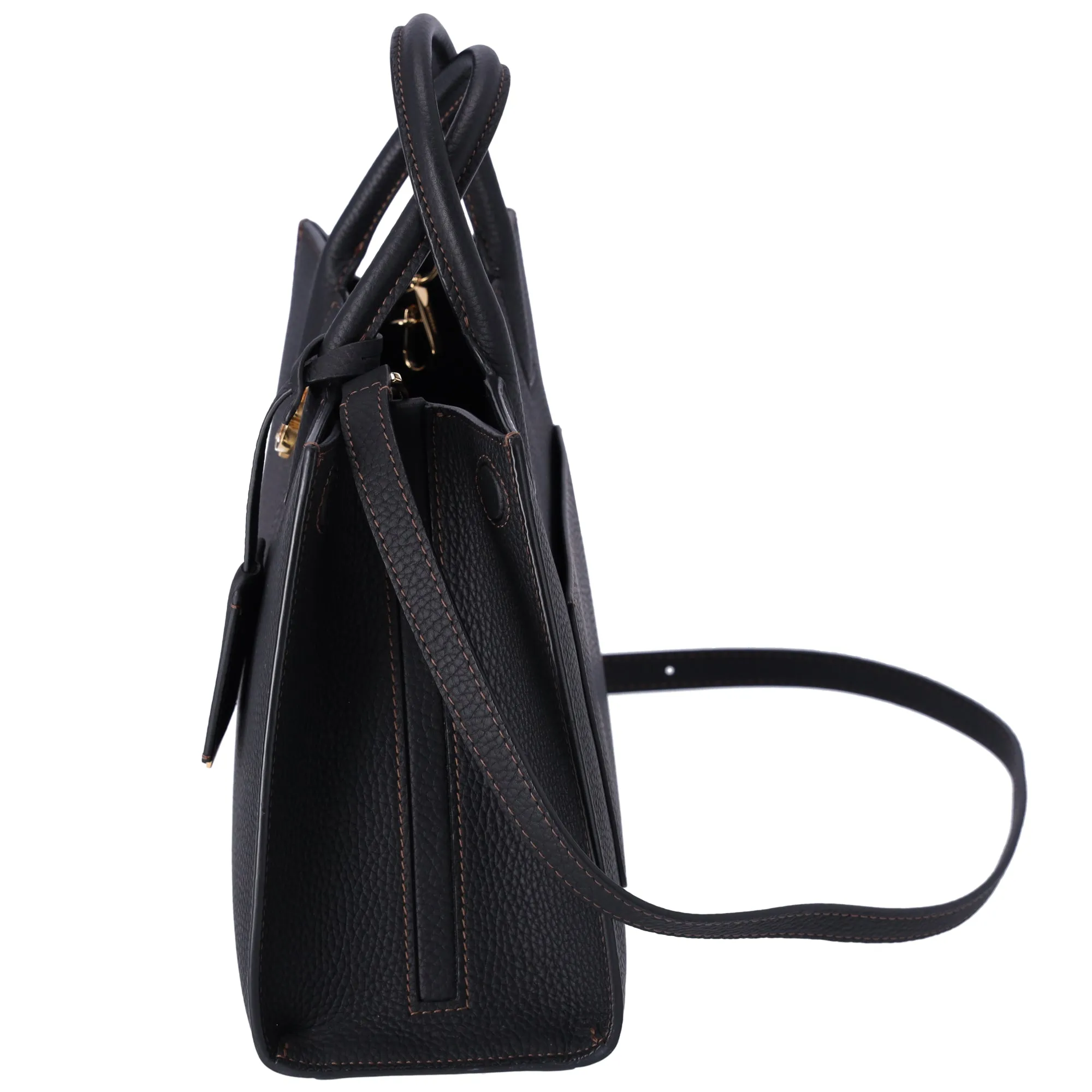 BURBERRY Mini Francis Bag Tote Bag 8049044 Black Pebbled Leather sold by Gaby's Bags product image thumbnail 2