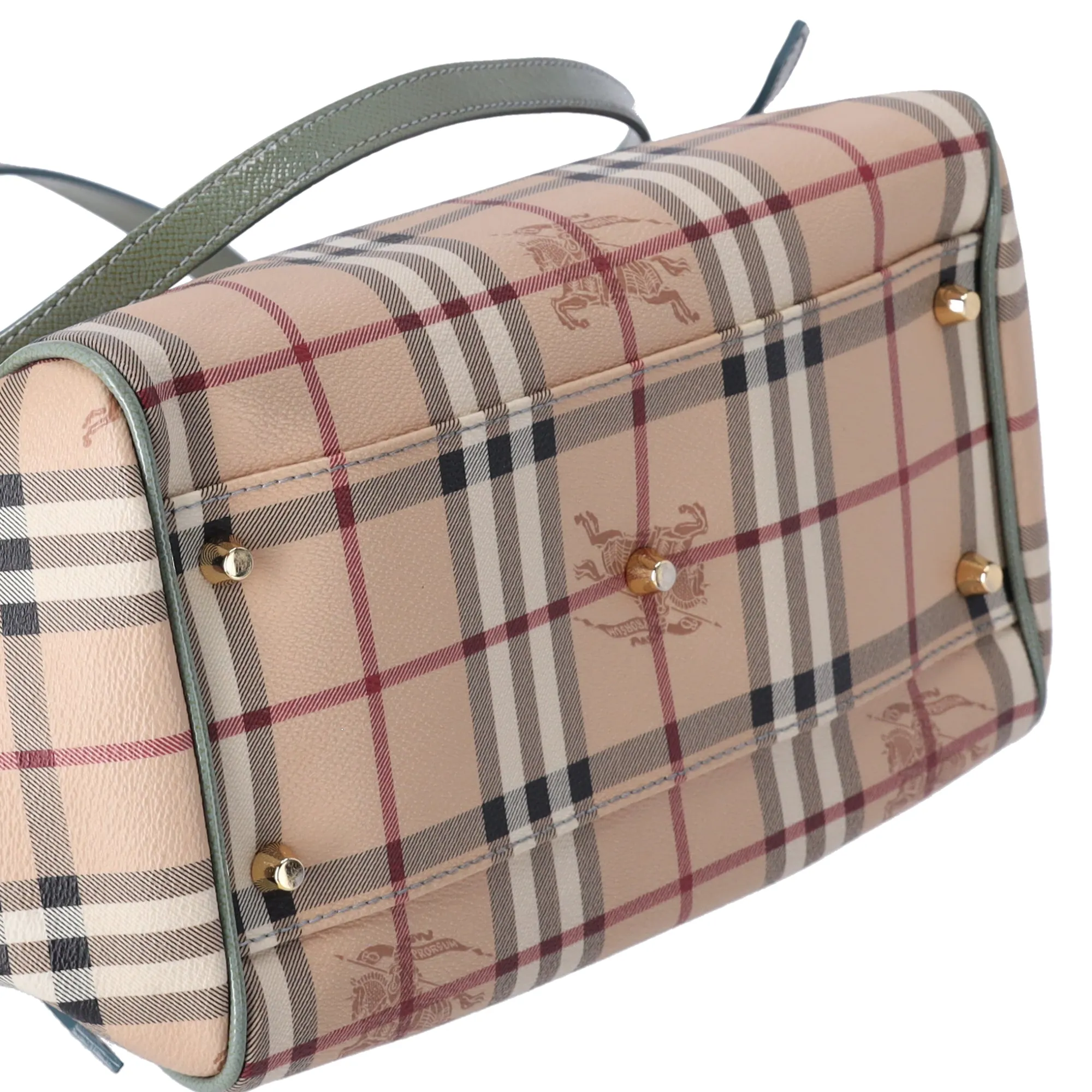 Burberry Check Canterbury Shoulder Bag Coated Canvas Green sold by Gaby's Bags product image thumbnail 4