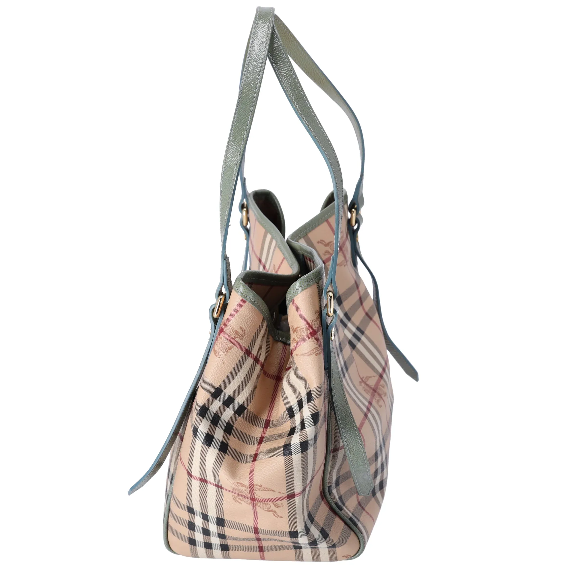 Burberry Check Canterbury Shoulder Bag Coated Canvas Green sold by Gaby's Bags product image thumbnail 2