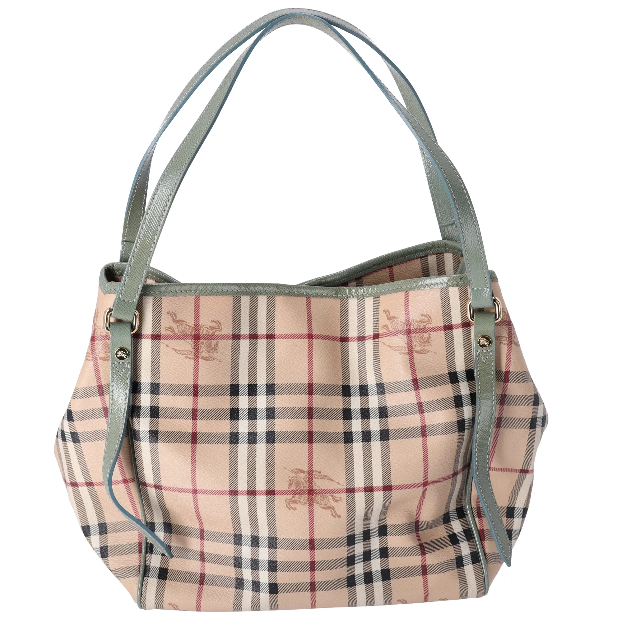 Burberry Check Canterbury Shoulder Bag Coated Canvas Green sold by Gaby's Bags product image thumbnail 3