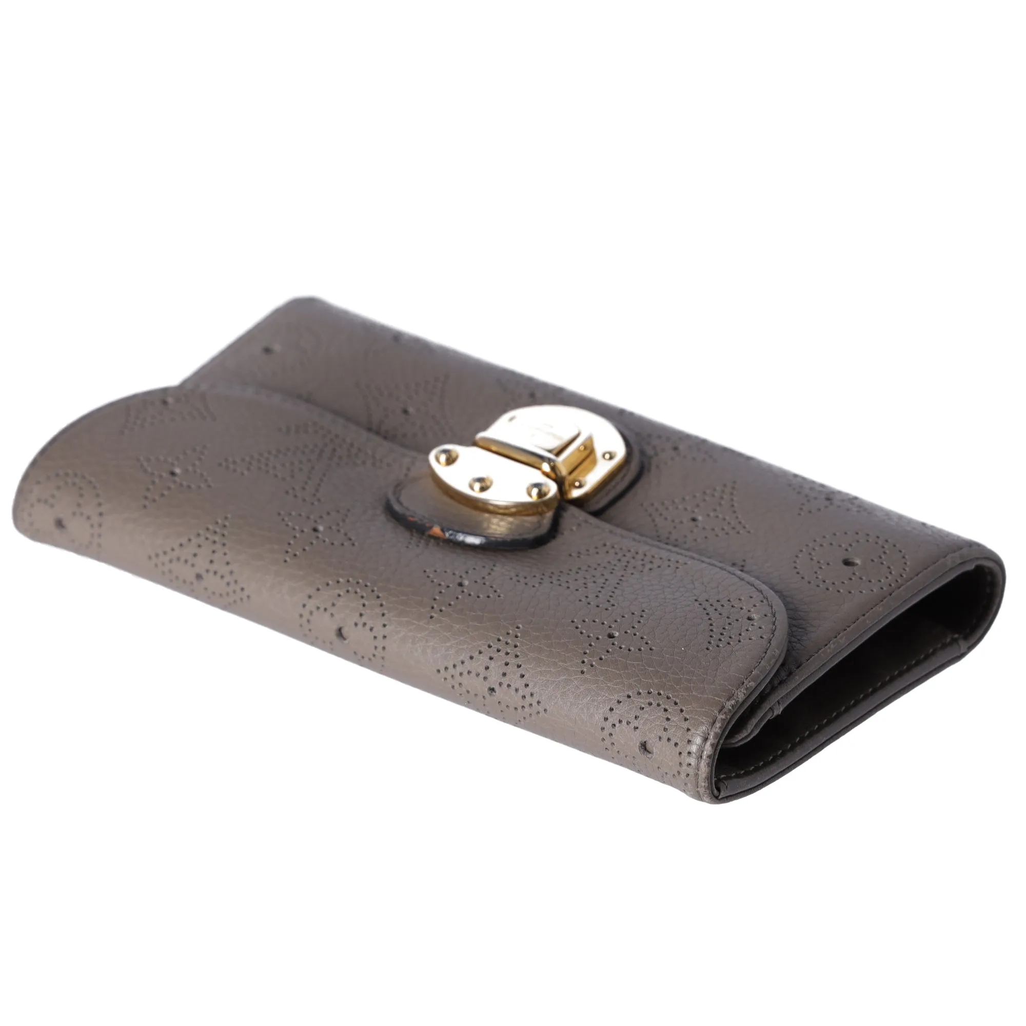 Louis Vuitton Amelia Mahina Monogram Trifold Long Wallet M93761 Taupe sold by Gaby's Bags product image thumbnail 4