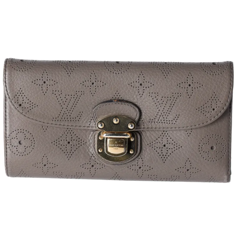 Louis Vuitton Amelia Mahina Monogram Trifold Long Wallet M93761 Taupe made by Louis Vuitton
