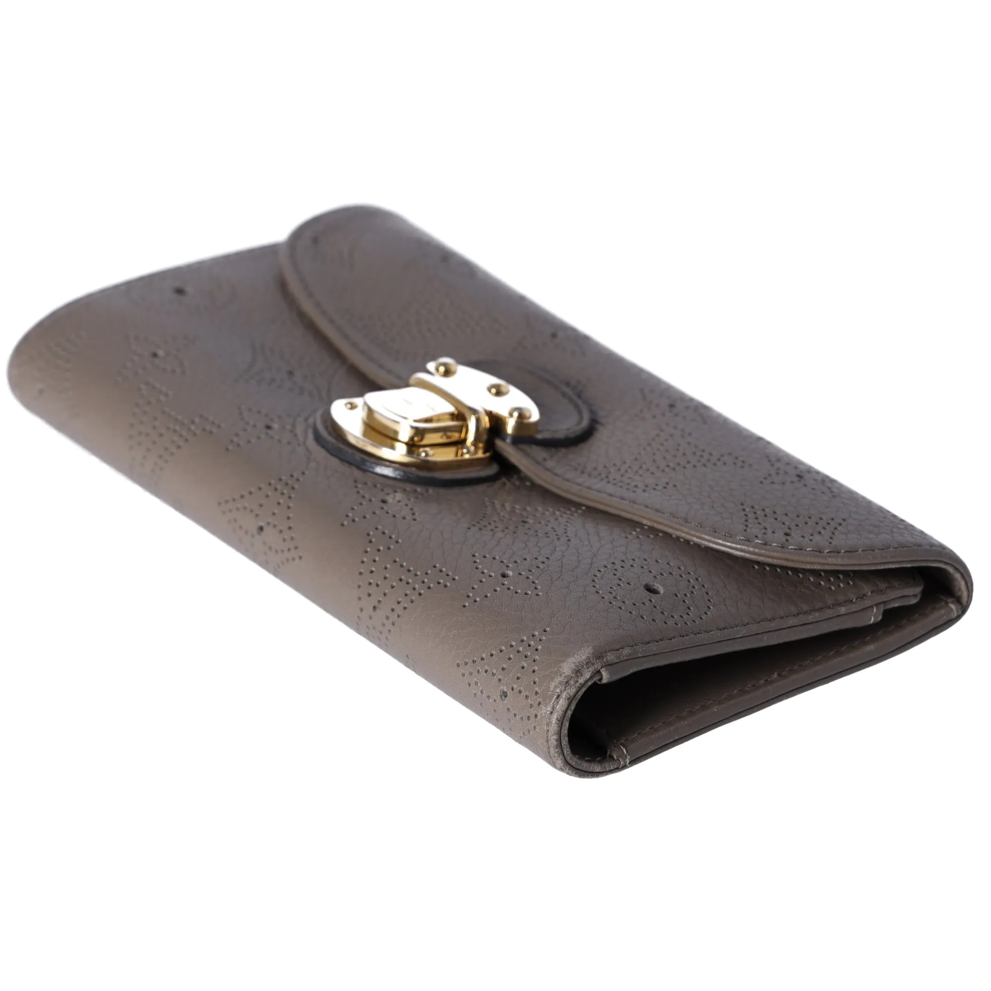 Louis Vuitton Amelia Mahina Monogram Trifold Long Wallet M93761 Taupe sold by Gaby's Bags product image thumbnail 5