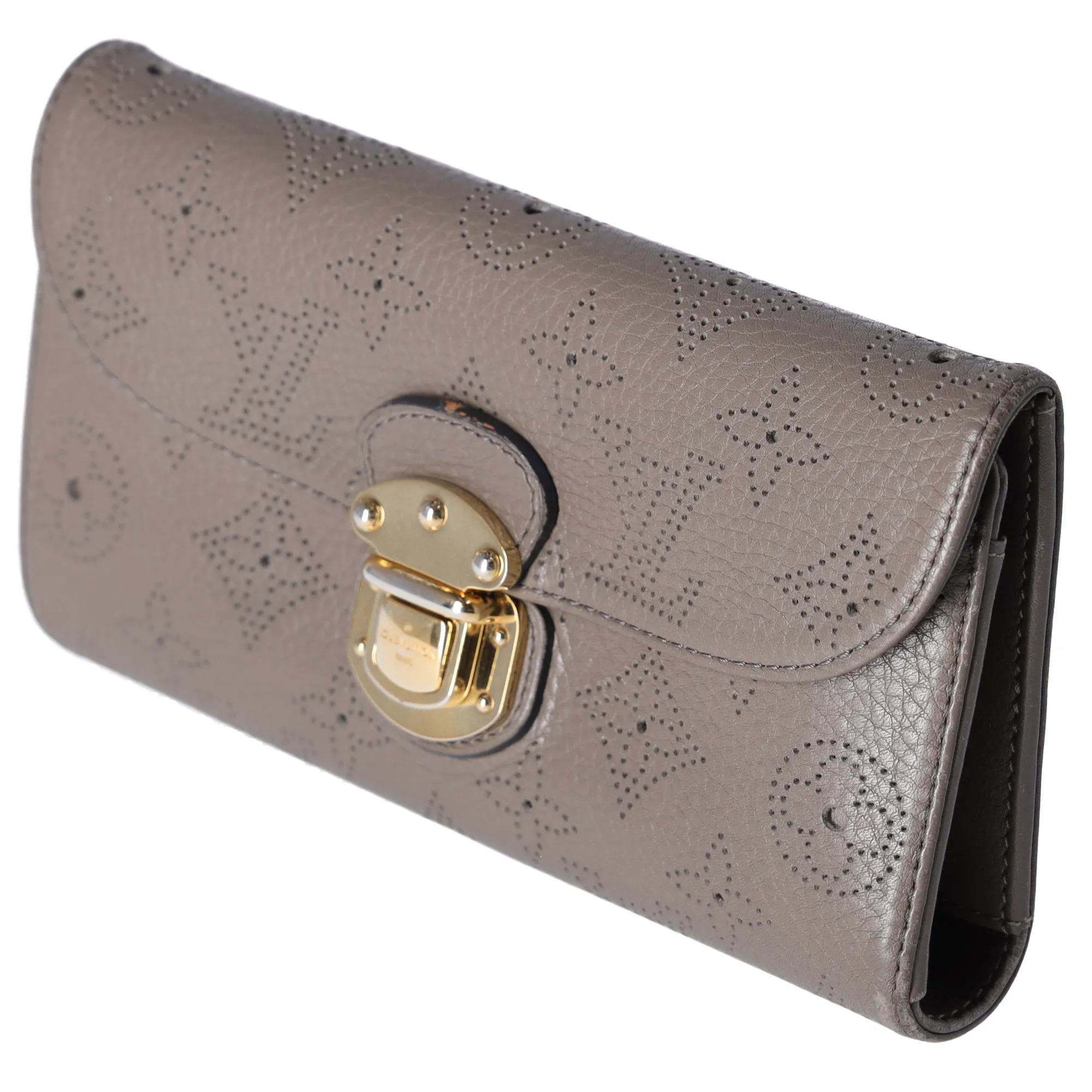 Louis Vuitton Amelia Mahina Monogram Trifold Long Wallet M93761 Taupe sold by Gaby's Bags product image thumbnail 2