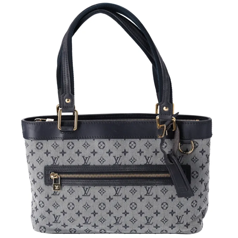 Louis Vuitton Lucille PM Tote Monogram Mini Lin M92676 Blue sold by Gaby's Bags