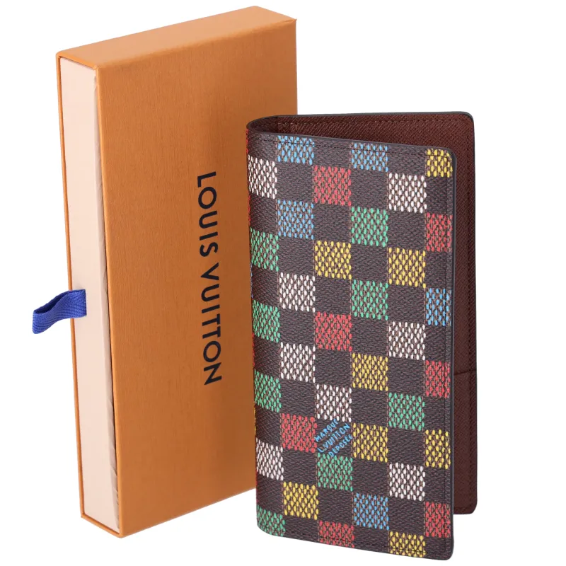 Louis Vuitton Brazza Damier Heritage Long Wallet N00141 Multi Color sold by Gaby's Bags