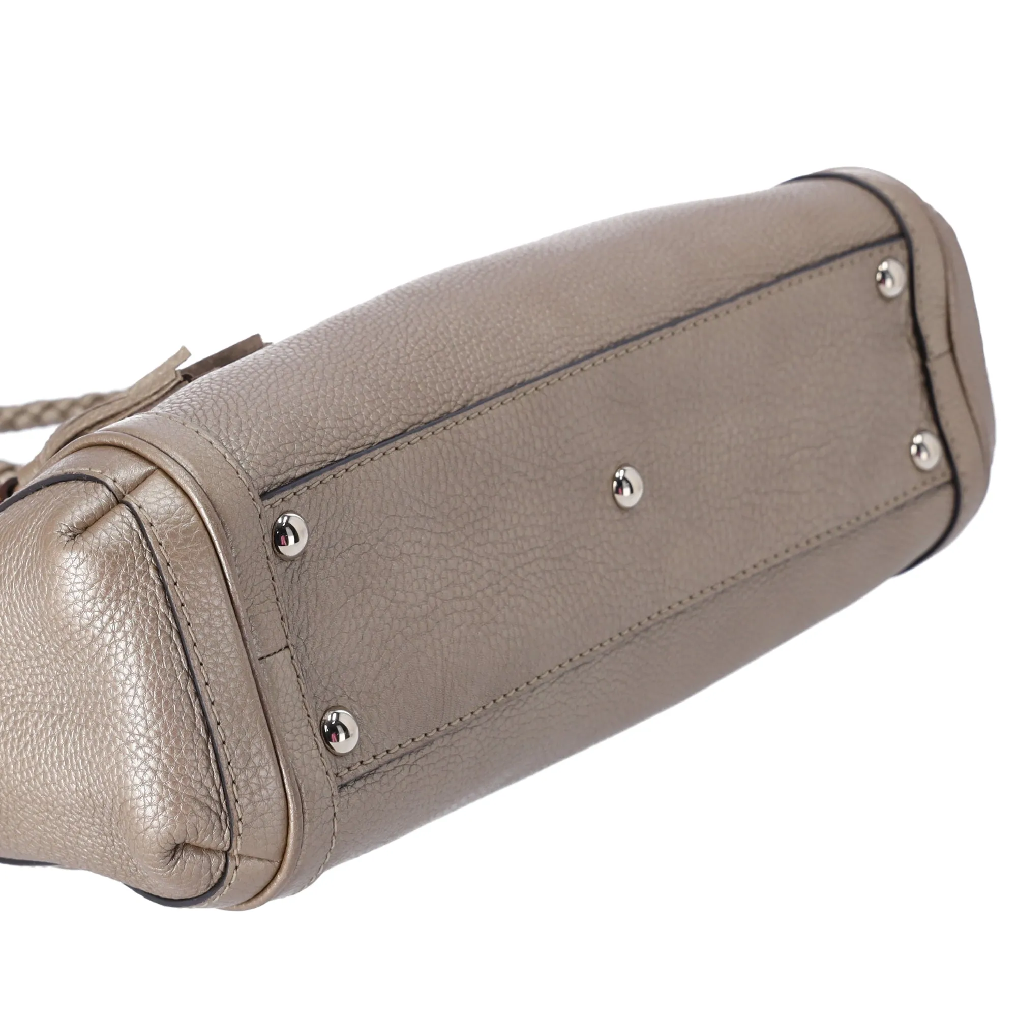 GUCCI Bella Handbag 282300 Gold Leather Braided Handles sold by Gaby's Bags product image thumbnail 4