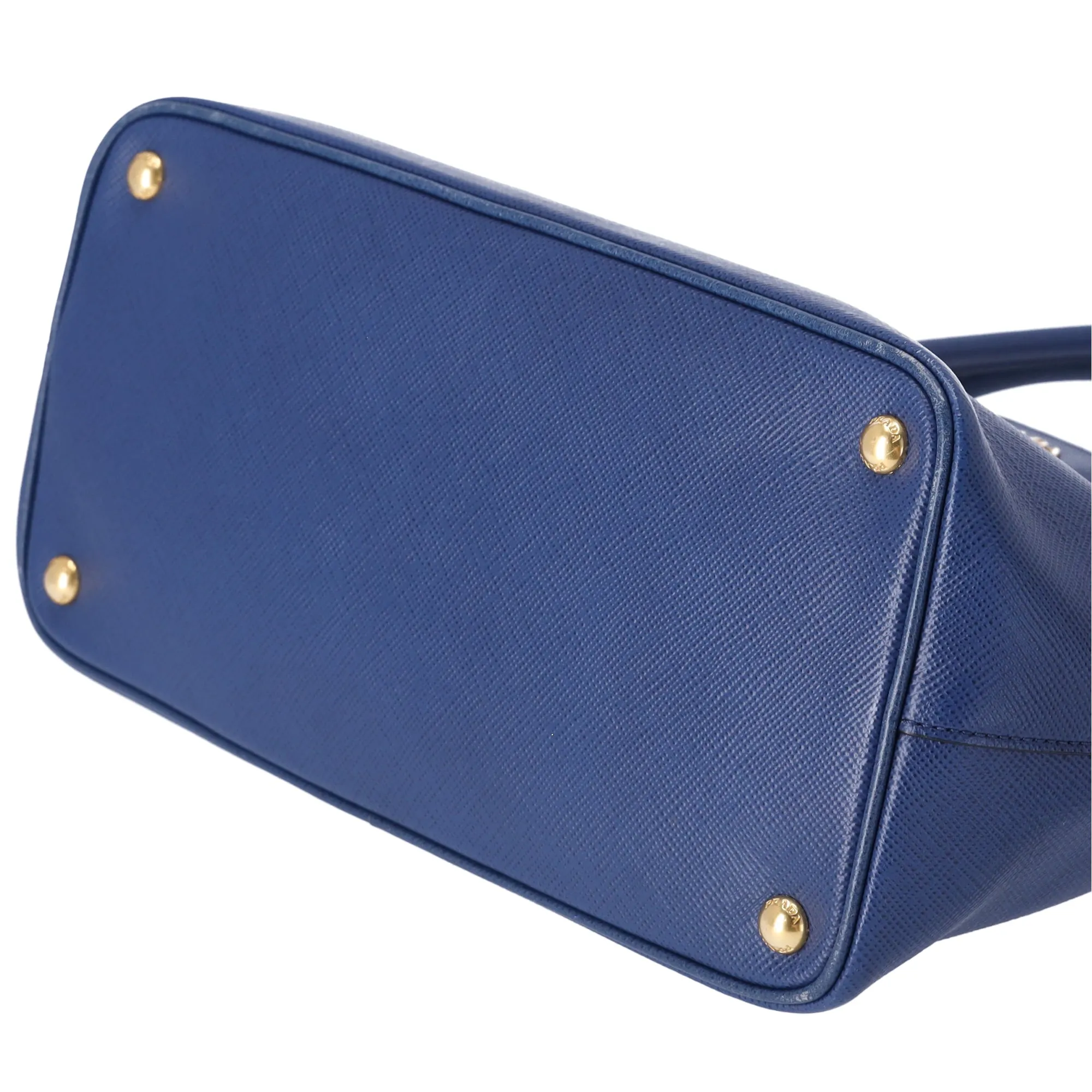 PRADA Logo Tote Bag BN2729 Blue Saffiano Cuir Leather sold by Gaby's Bags product image thumbnail 4