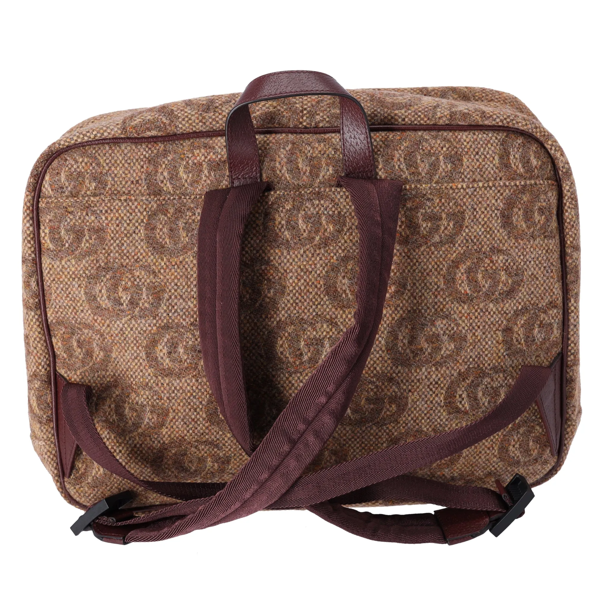 GUCCI Star GG Backpack 704946 Brown Dark Brown Wool Leather sold by Gaby's Bags product image thumbnail 3