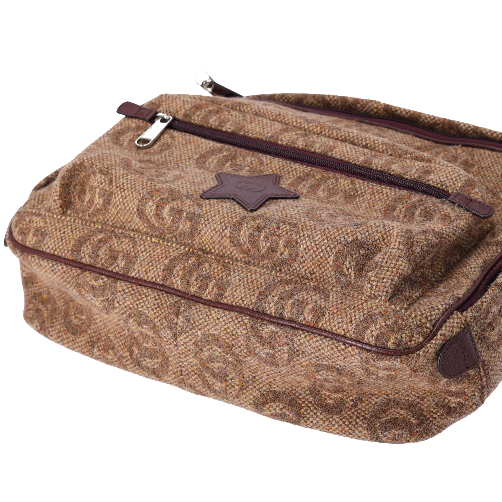 GUCCI Star GG Backpack 704946 Brown Dark Brown Wool Leather sold by Gaby's Bags product image thumbnail 4