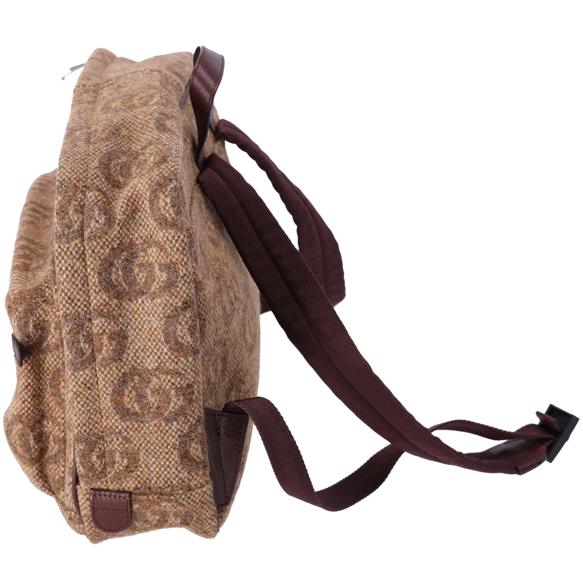 GUCCI Star GG Backpack 704946 Brown Dark Brown Wool Leather sold by Gaby's Bags product image thumbnail 2