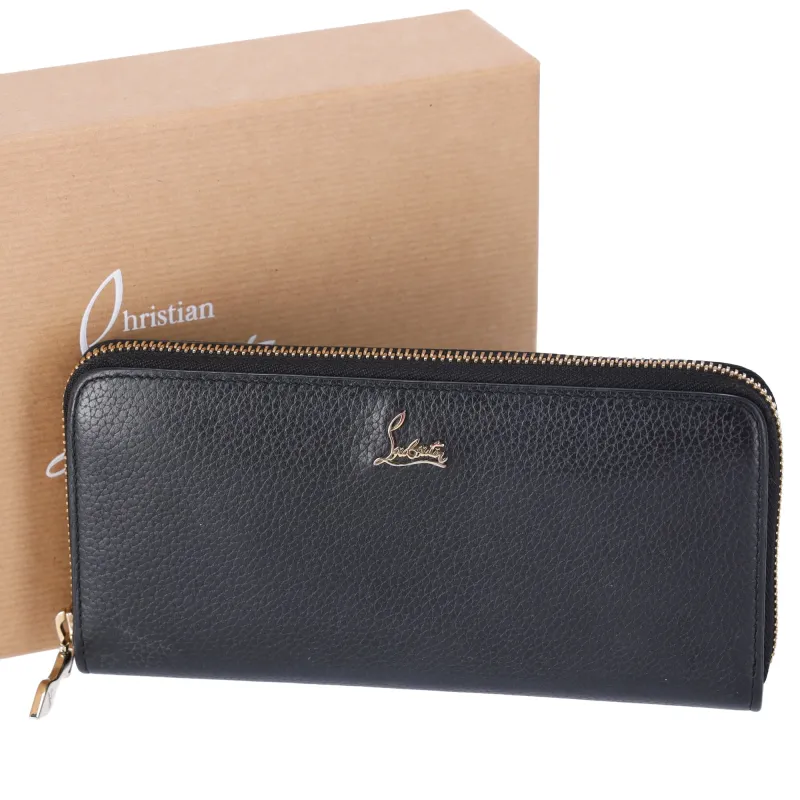 Christian Louboutin Panettone Long Wallet 1185061 Black Leather sold by Gaby's Bags