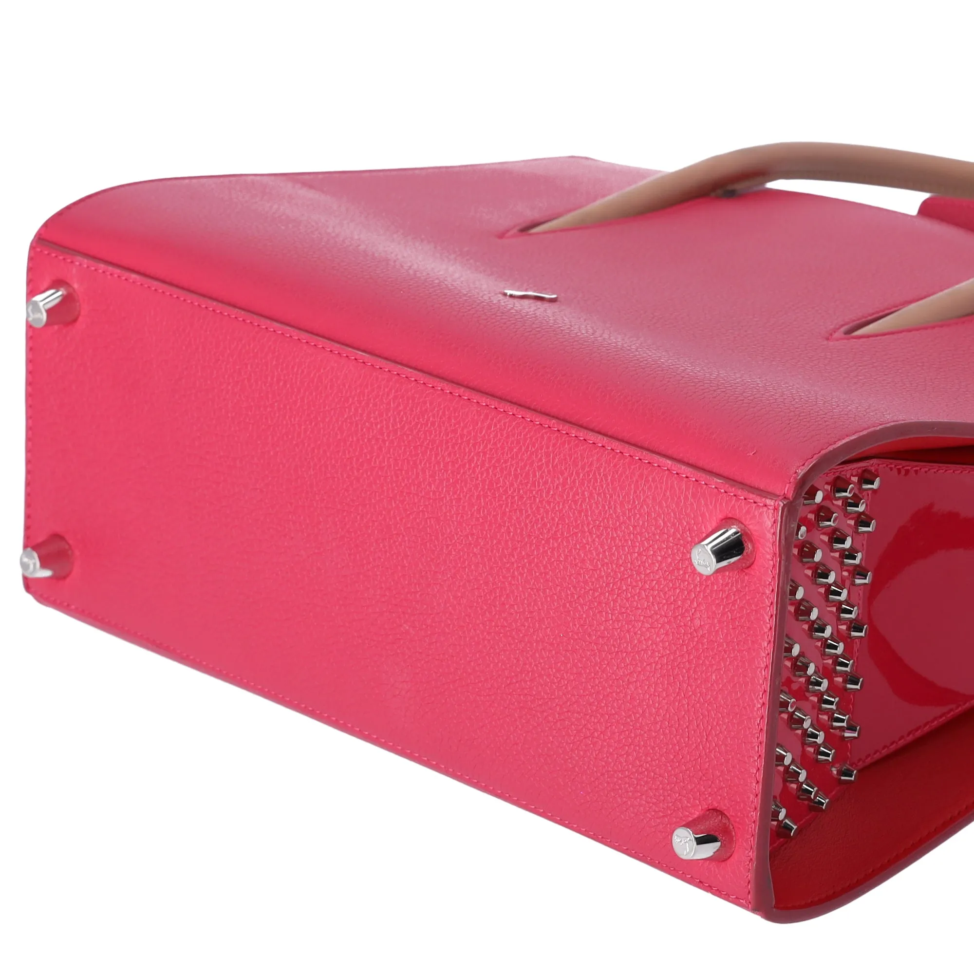 Christian Louboutin Paloma Medium Handbag Pink Leather Studded sold by Gaby's Bags product image thumbnail 5