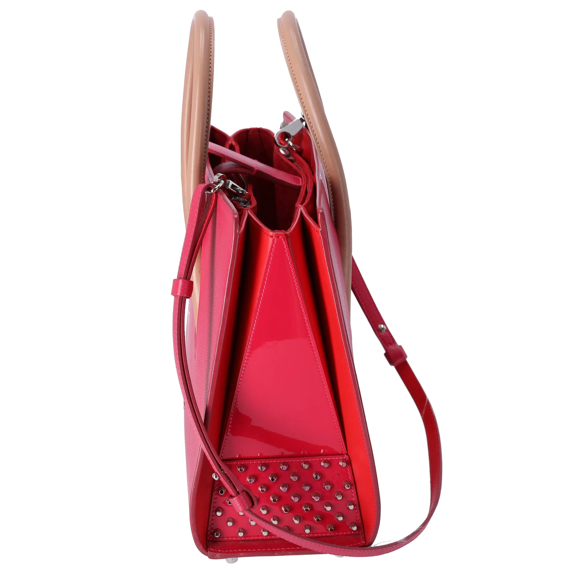 Christian Louboutin Paloma Medium Handbag Pink Leather Studded sold by Gaby's Bags product image thumbnail 3