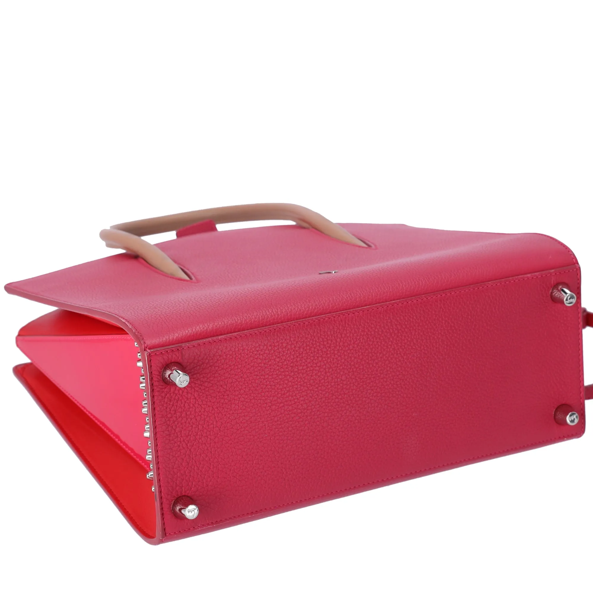 Christian Louboutin Paloma Medium Handbag Pink Leather Studded sold by Gaby's Bags product image thumbnail 4