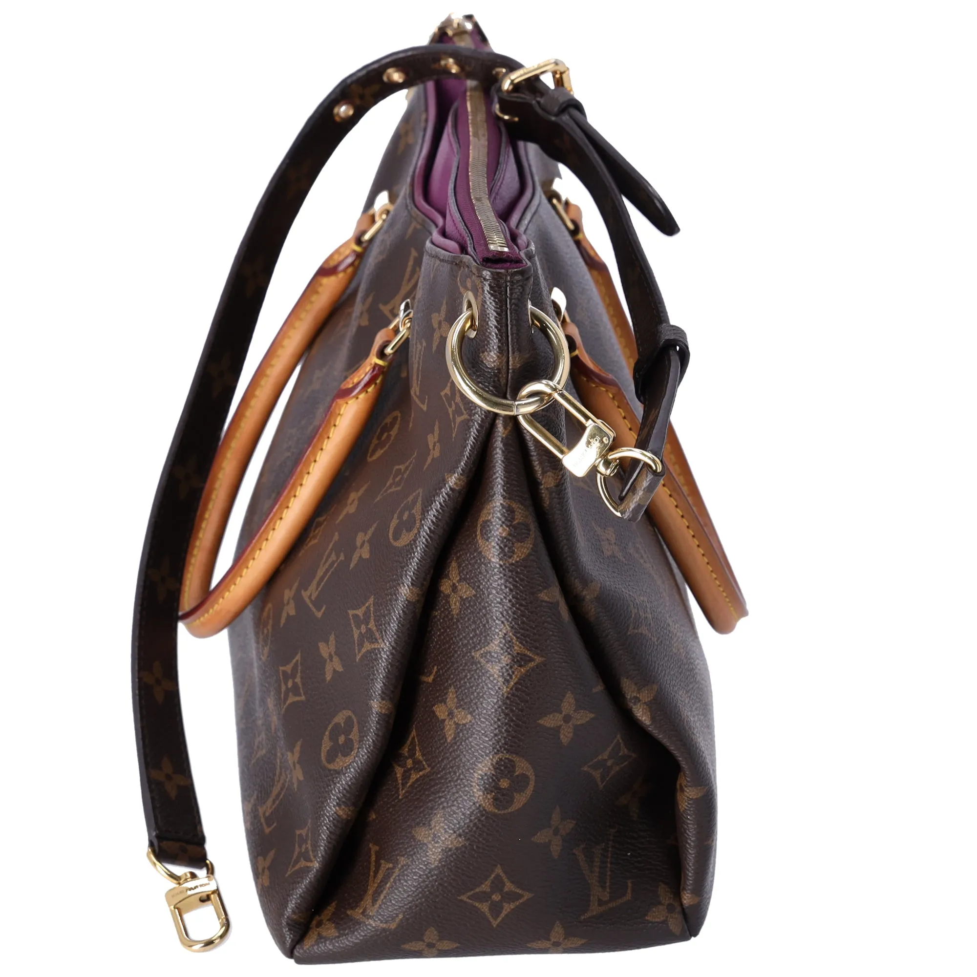 Louis Vuitton Pallas Monogram Handbag M40906 Aurore Monogram Canvas sold by Gaby's Bags product image thumbnail 4