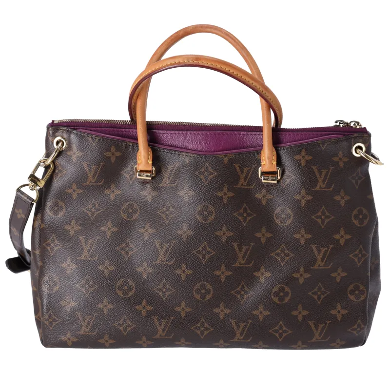 Louis Vuitton Pallas Monogram Handbag M40906 Aurore Monogram Canvas sold by Gaby's Bags