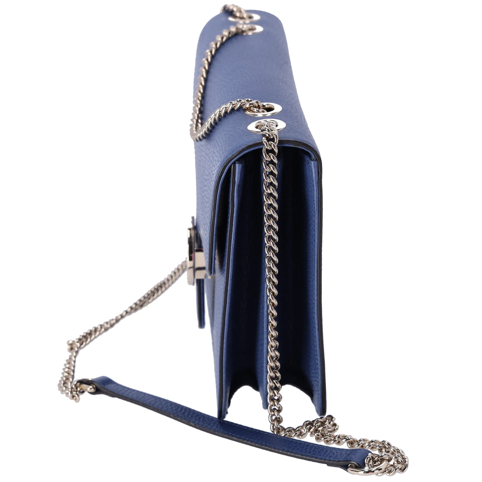 GUCCI Interlocking G Shoulder Bag 510303 Blue Leather sold by Gaby's Bags product image thumbnail 2