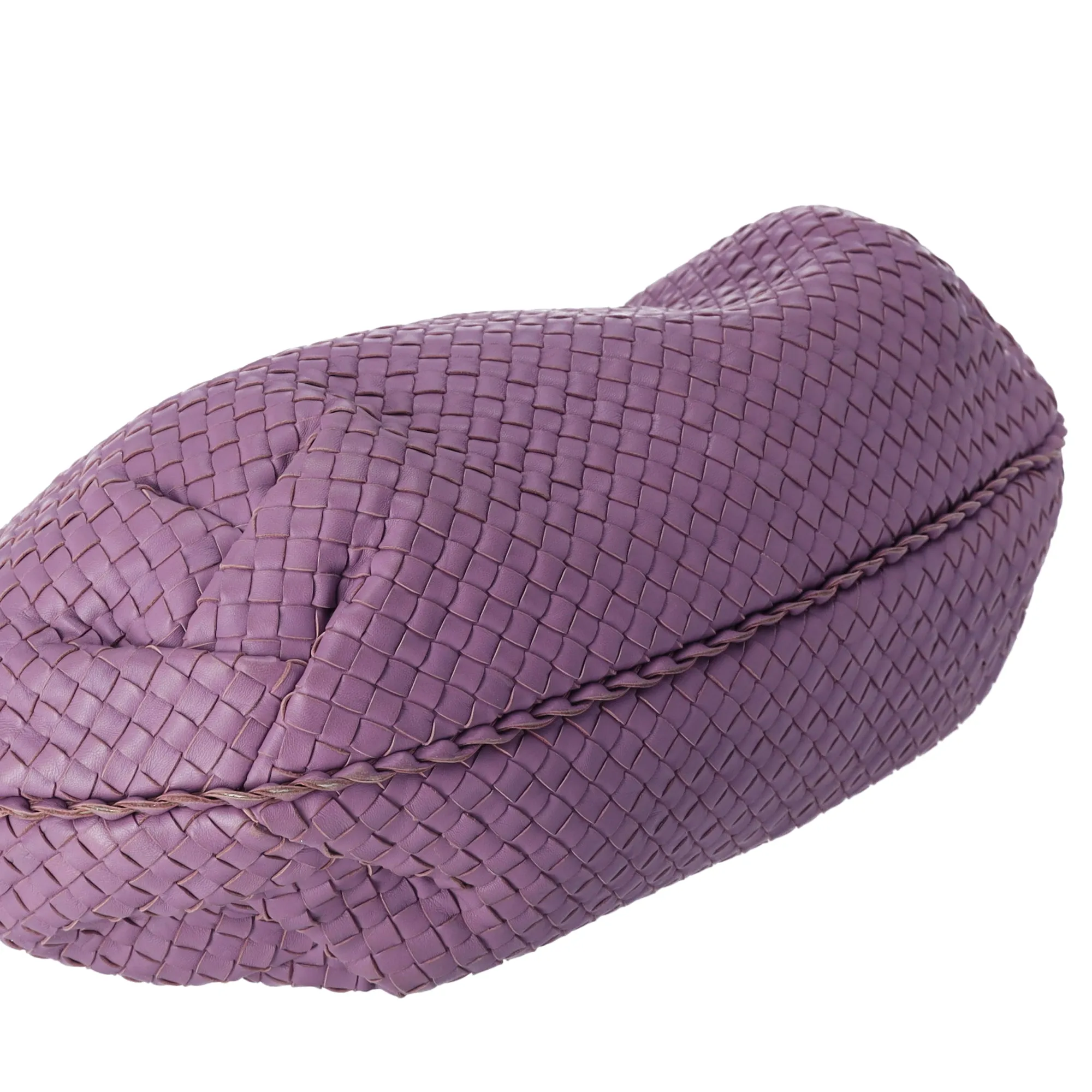 BOTTEGA VENETA Intrecciato Large Hobo Shoulder Bag Purple Leather sold by Gaby's Bags product image thumbnail 5