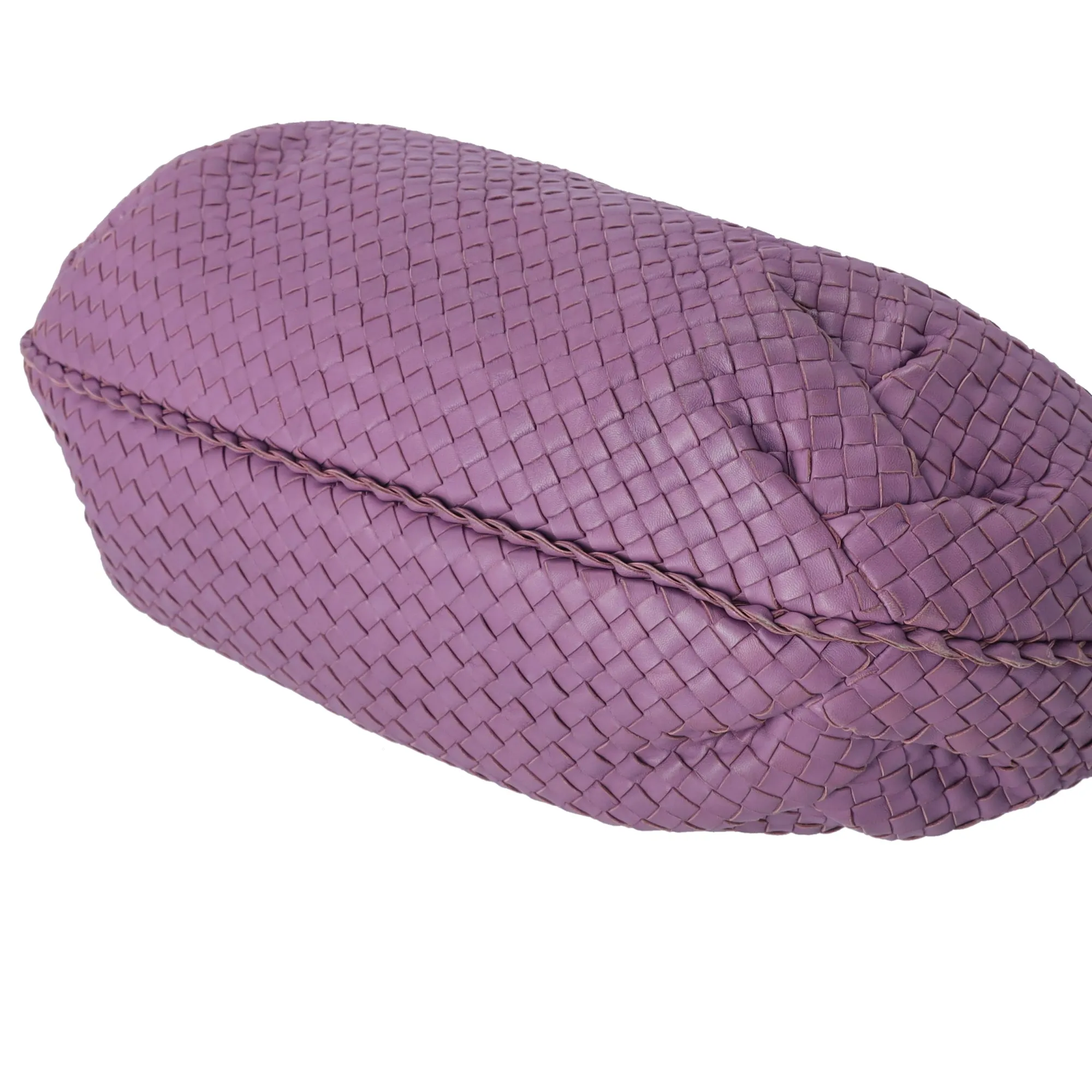 BOTTEGA VENETA Intrecciato Large Hobo Shoulder Bag Purple Leather sold by Gaby's Bags product image thumbnail 4