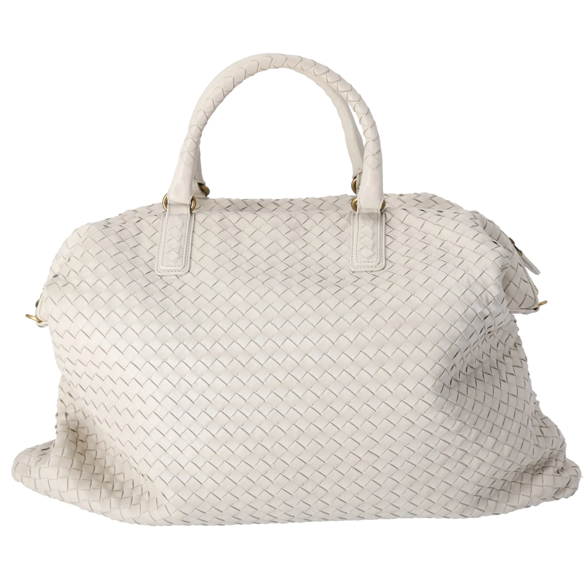 BOTTEGA VENETA Intrecciato Slouchy Large Handbag 193785 Cream Leather sold by Gaby's Bags