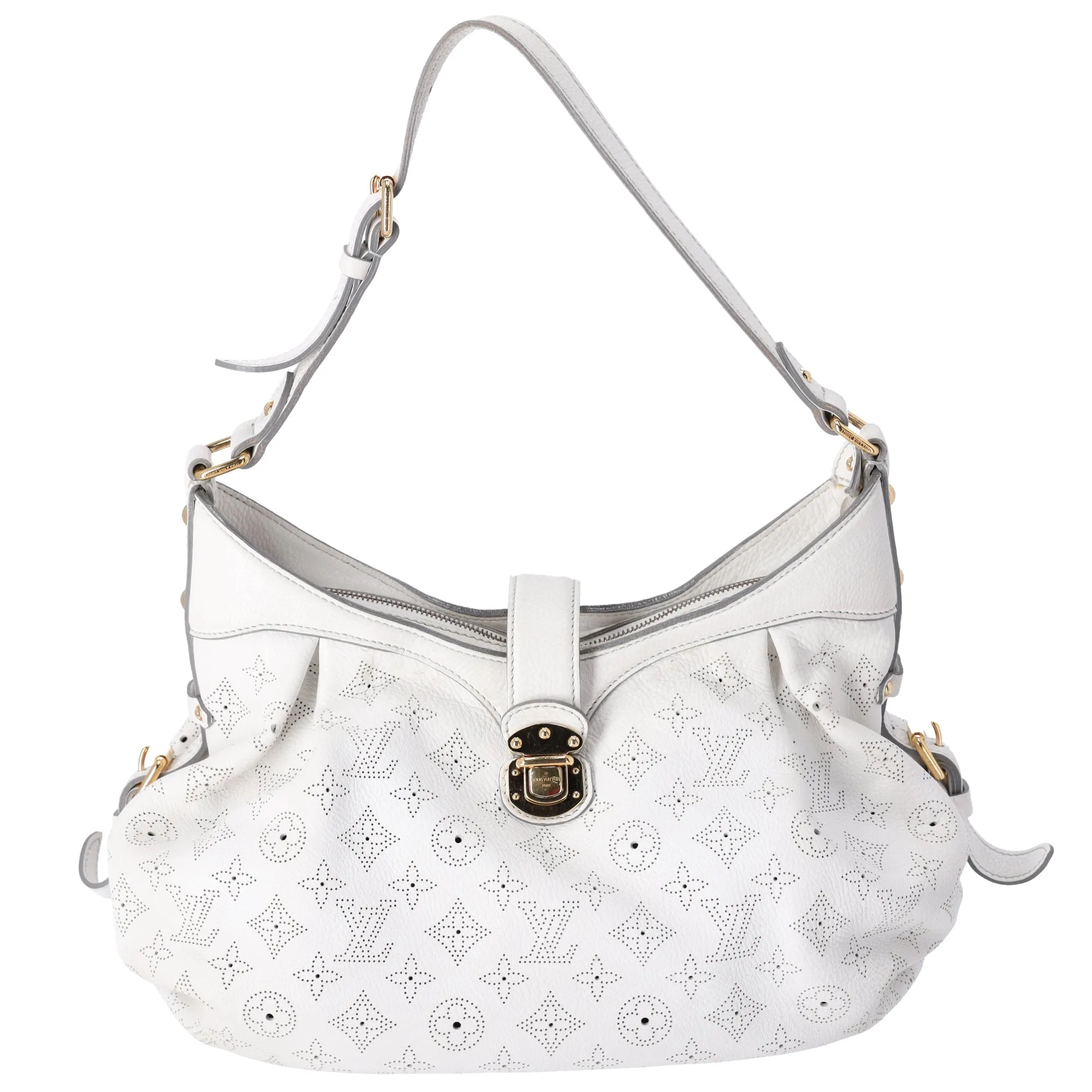 Louis Vuitton XS Monogram Mahina Shoulder Bag M95661 Blanc White Leather sold by Gaby's Bags