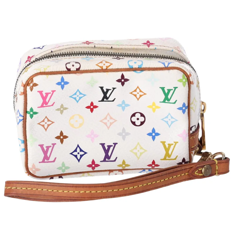 Louis Vuitton Wapity Case Multicolor Monogram M58033 Murakami Case Holder Wristlet sold by Gaby's Bags