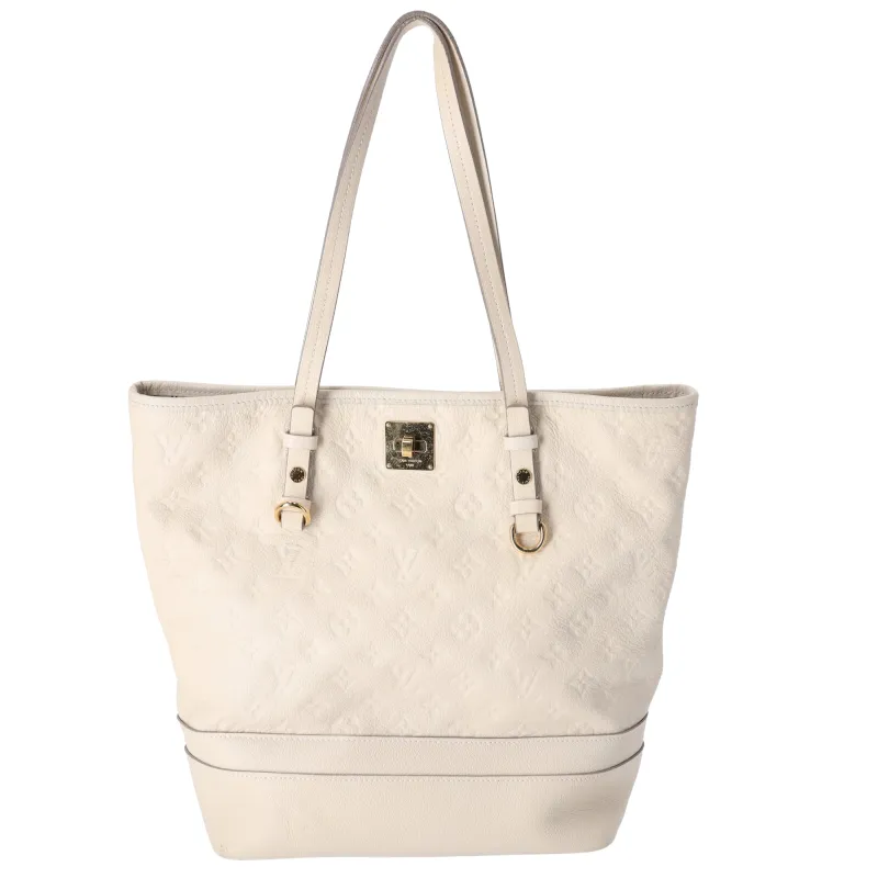 Louis Vuitton Citadine PM Tote Monogram Empreinte Cream sold by Gaby's Bags