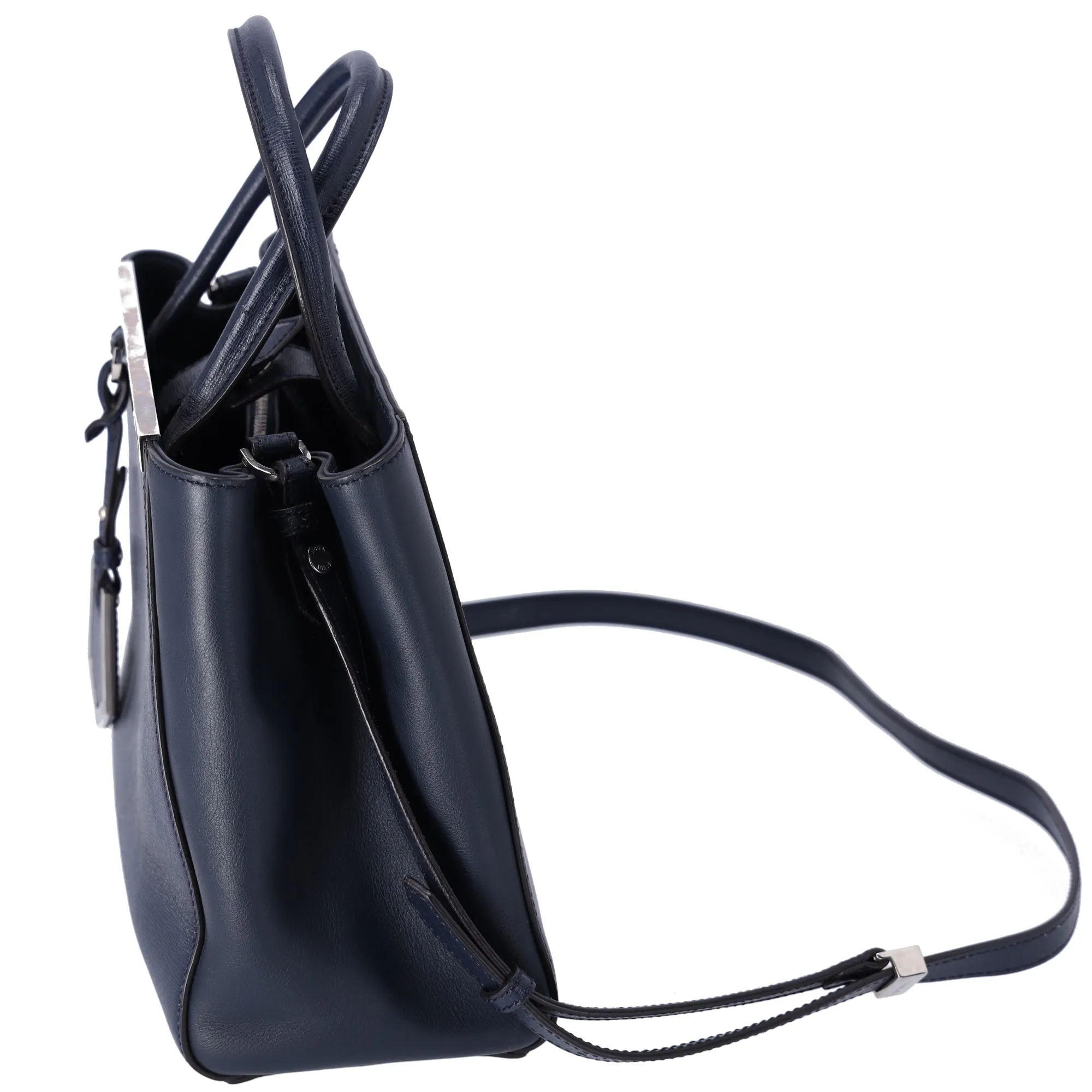 FENDI Petit 2 Jours Tote Bag 8BH253 Dark Navy Leather sold by Gaby's Bags product image thumbnail 2