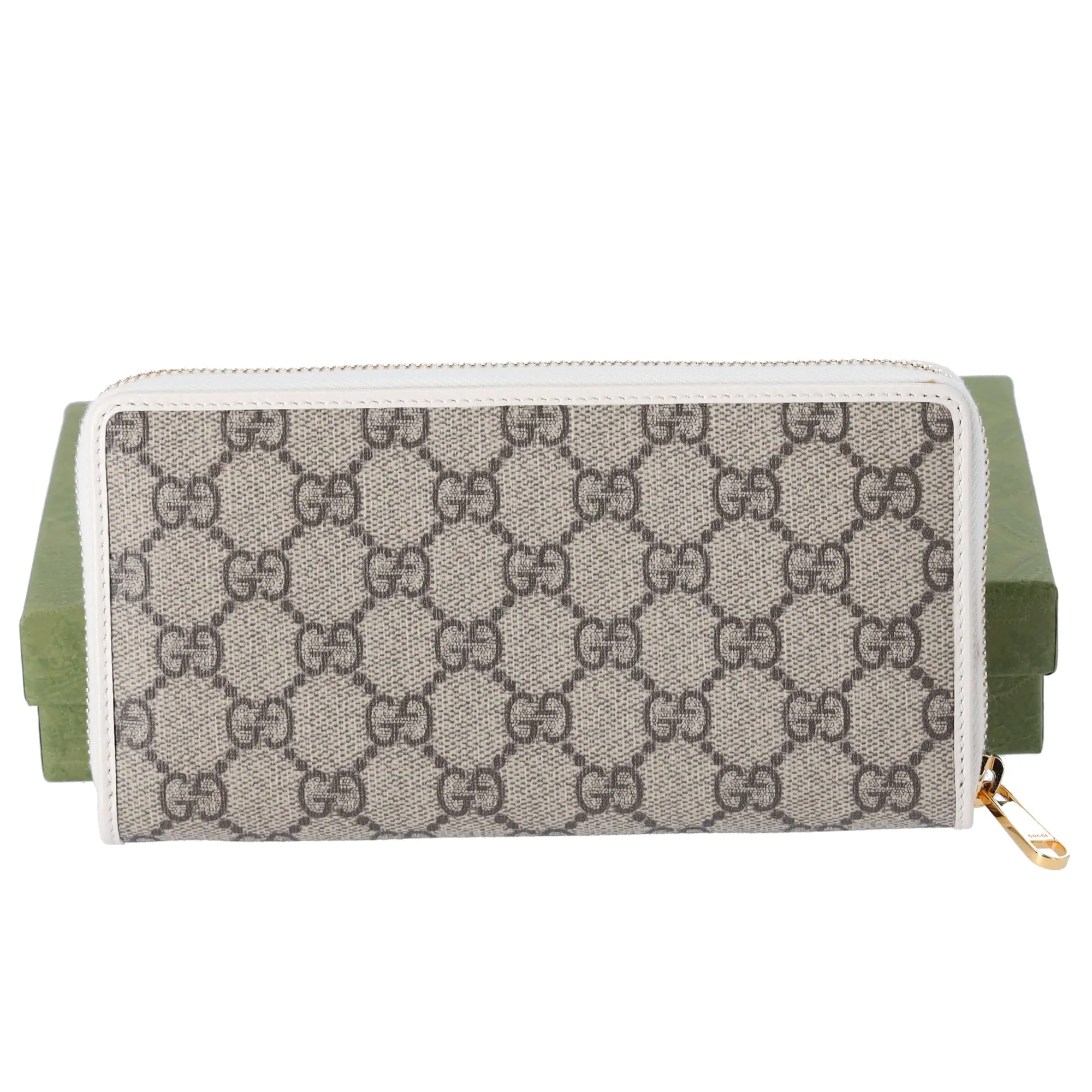 GUCCI Horsebit 1955 Long Wallet 621889 Beige White PVC sold by Gaby's Bags product image thumbnail 2
