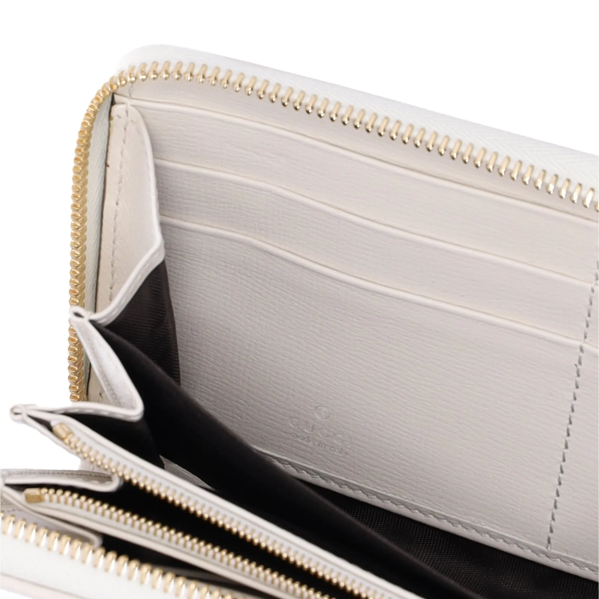 GUCCI Horsebit 1955 Long Wallet 621889 Beige White PVC sold by Gaby's Bags product image thumbnail 4
