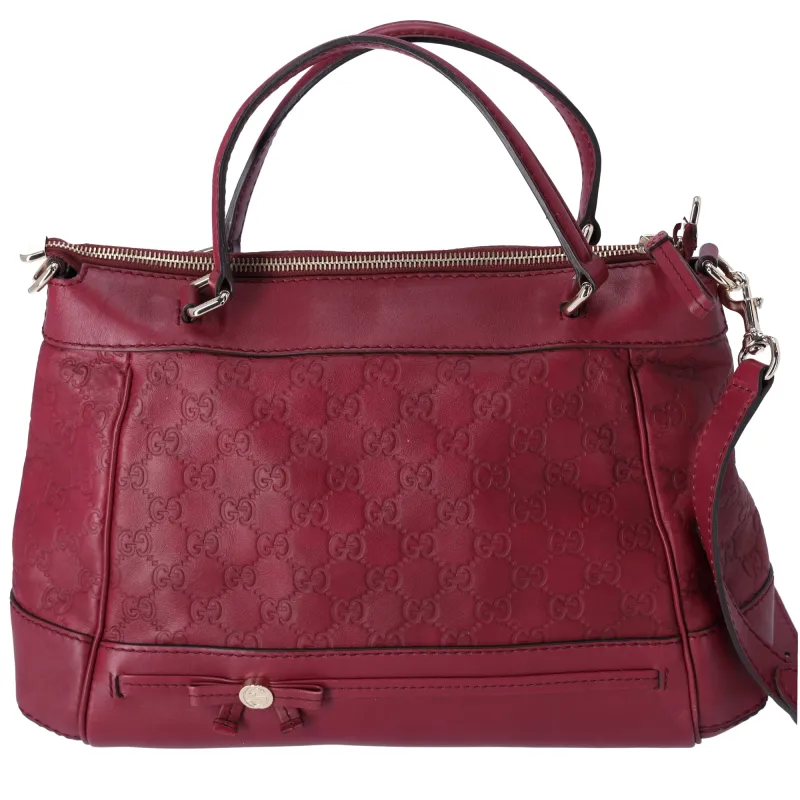 GUCCI Mayfair Guccissima GG Handbag 269894 Bordeaux Leather sold by Gaby's Bags